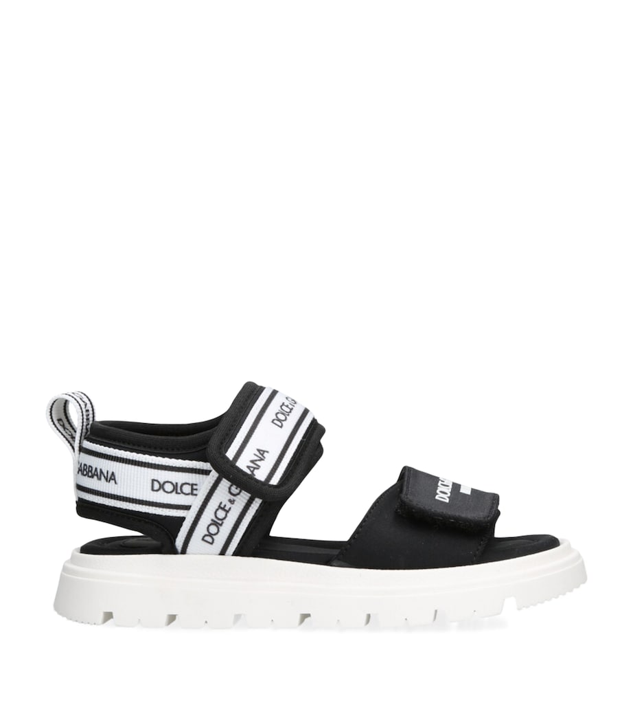 Logo-Strap Sandals BLK/WHITE Image 1
