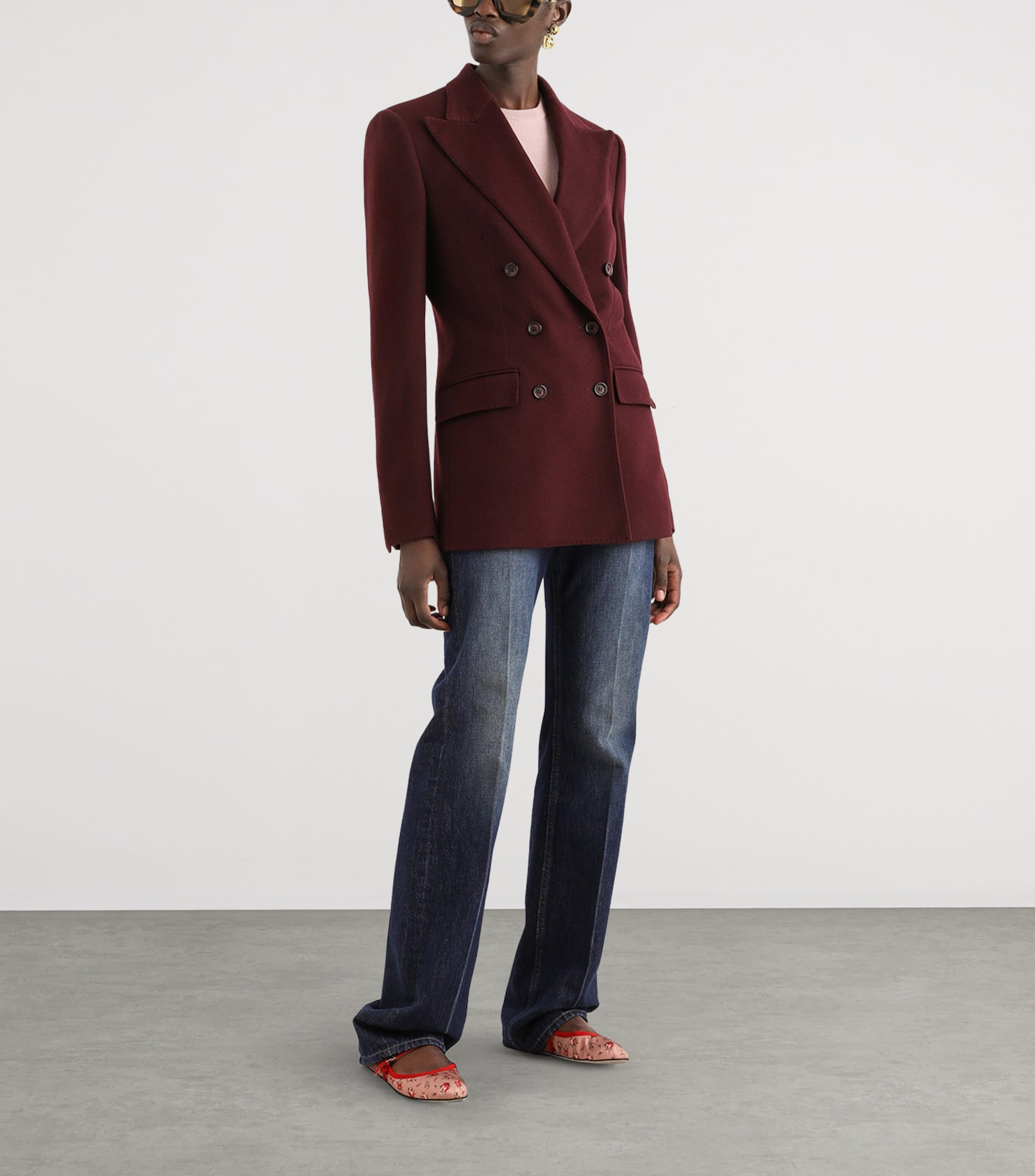 Cashmere Double-Breasted Blazer F0130-VERY Image 2