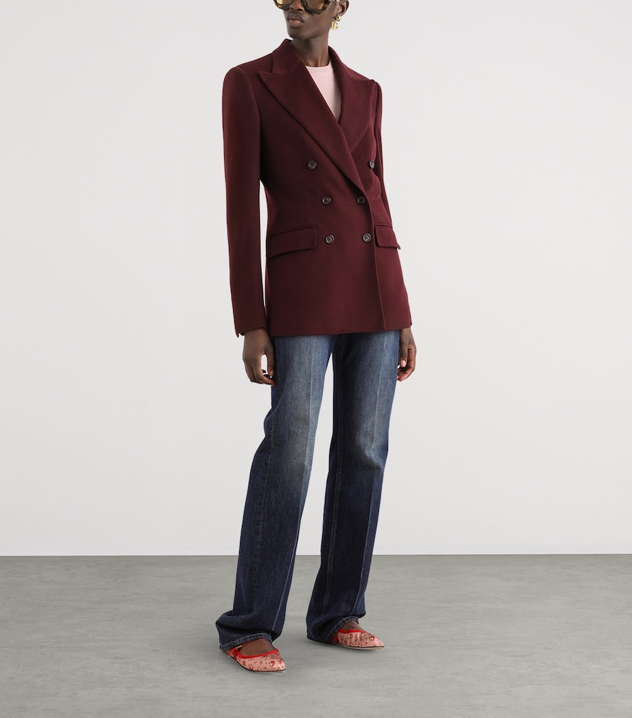 Cashmere Double-Breasted Blazer F0130-VERY Image 2