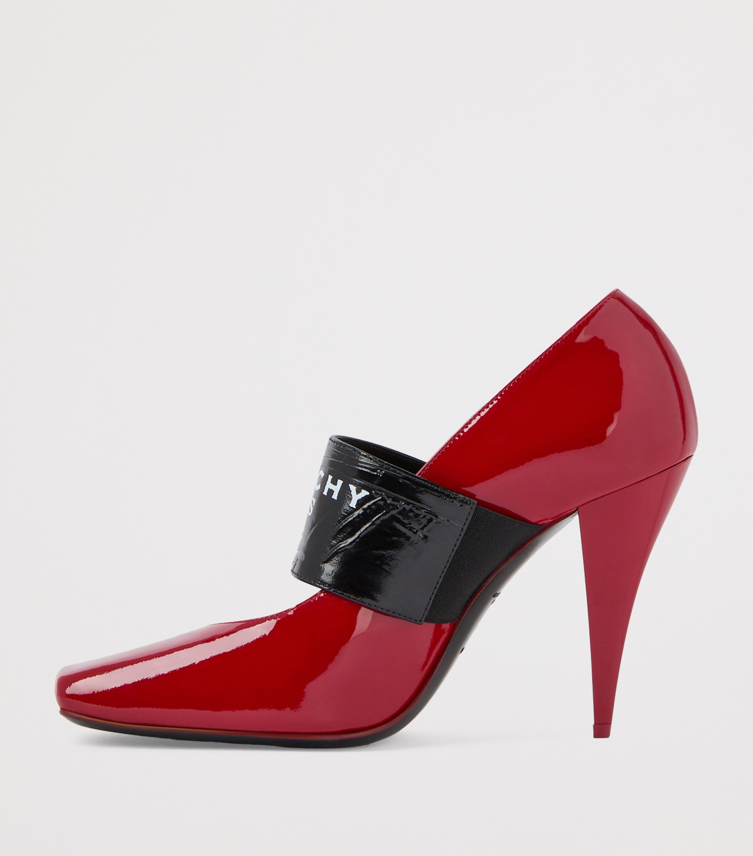 Givenchy Red Leather Ribbon Logo Pumps 95 | Harrods US