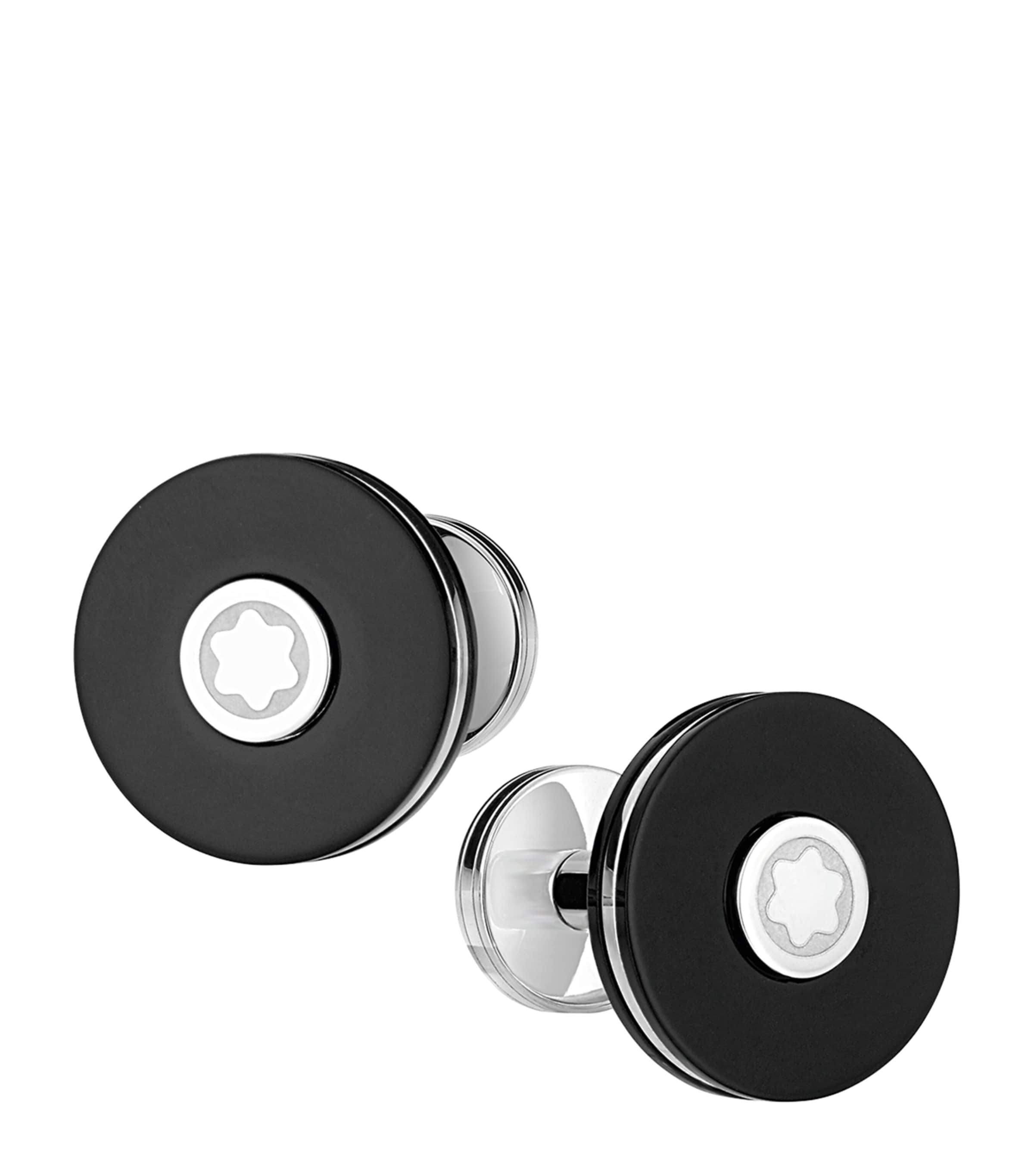 Montblanc Pix Stainless Steel And Resin Cufflinks