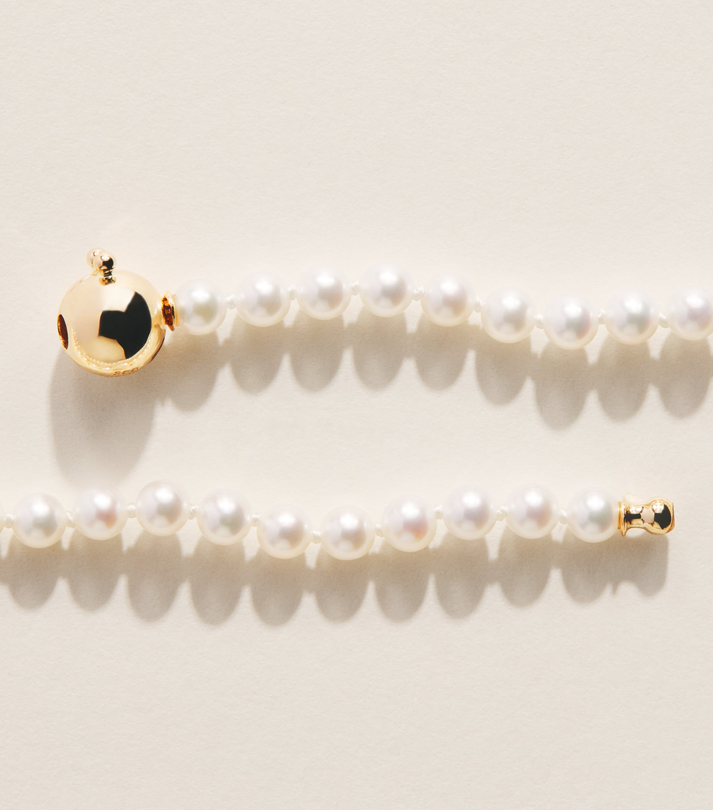 Sophie Bille Brahe Yellow Gold and Pearl Botticelli Peggy Necklace Yellow Gold Image 4