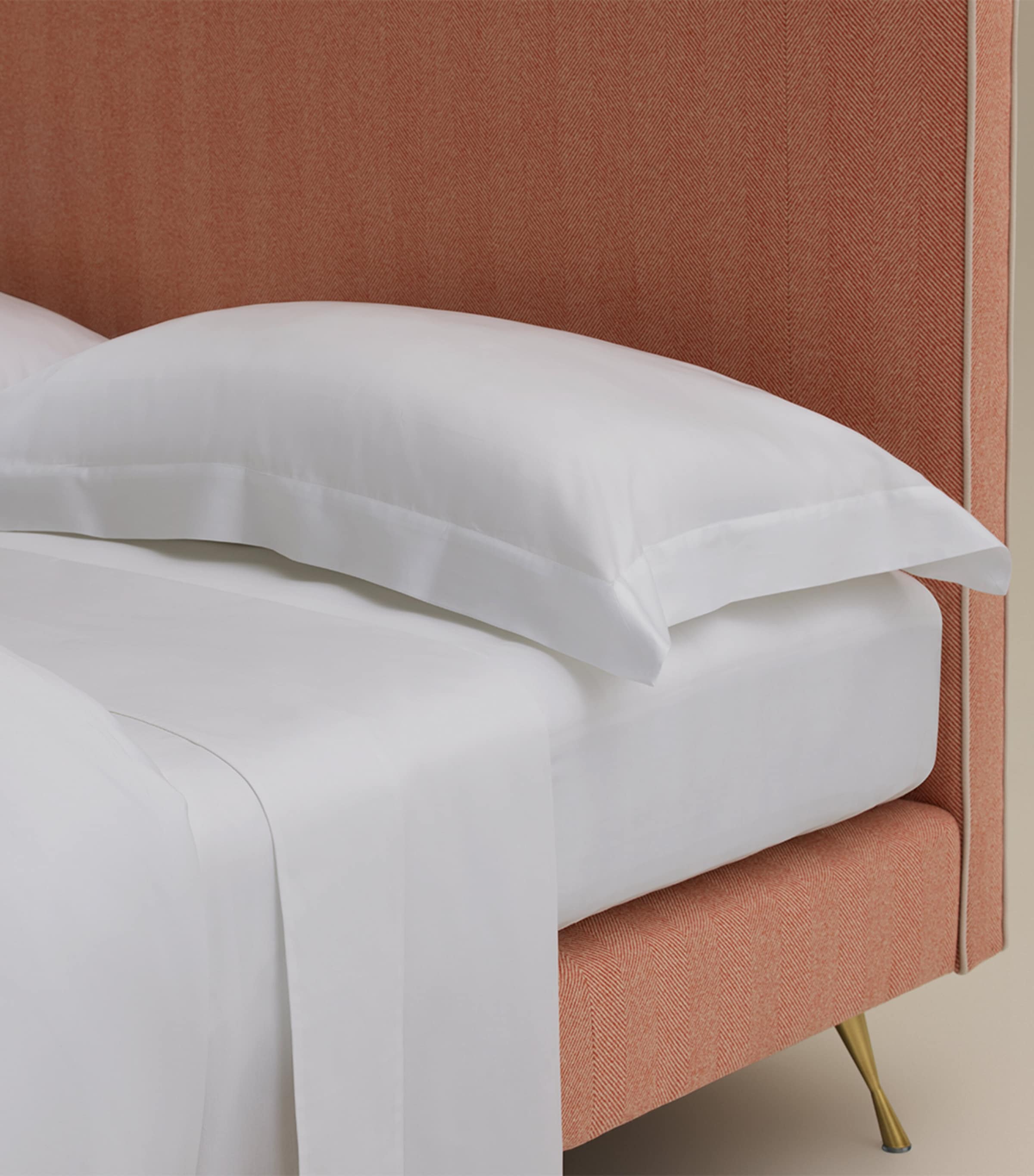 Cotton Sateen The Dream Oxford Pillowcase (50cm x 75cm) WHITE Image 4