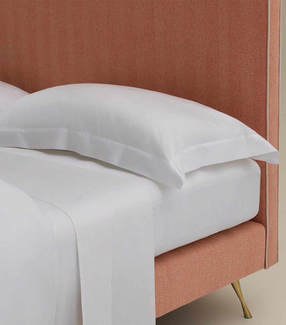 Cotton Sateen The Dream Oxford Pillowcase (50cm x 75cm) WHITE Image 4