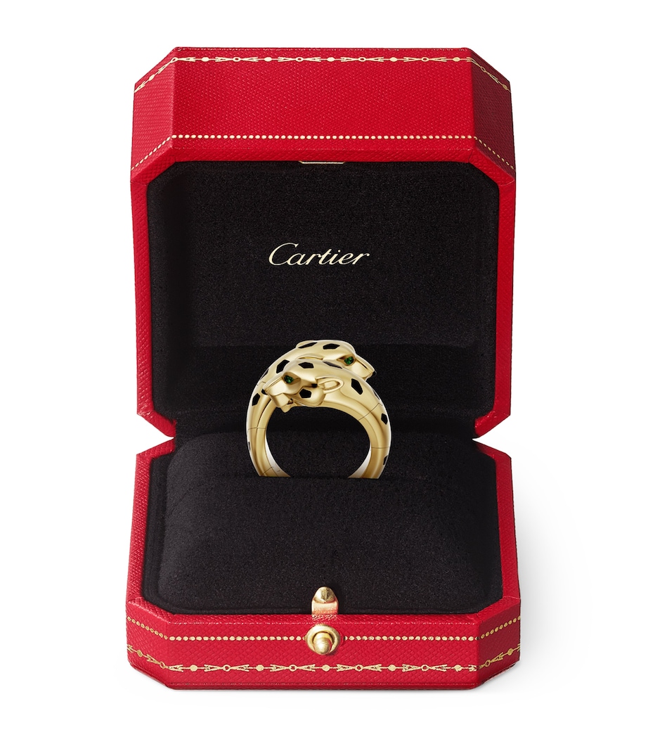 Yellow Gold, Tsavorite Garnet and Onyx Panthère de Cartier Ring YELLOW GOLD Image 10