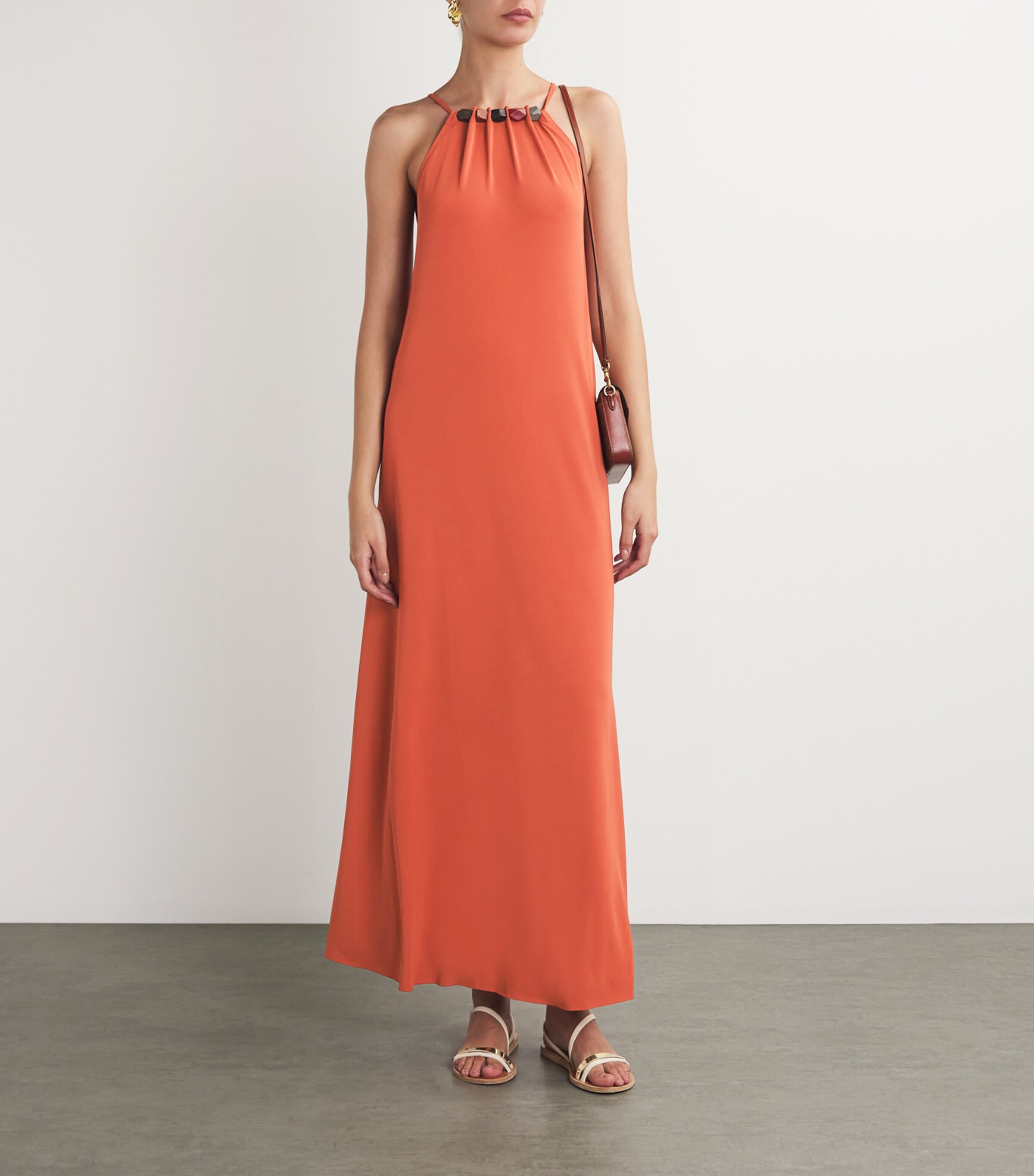 tiana orange dress White Maxi Dress Tiana