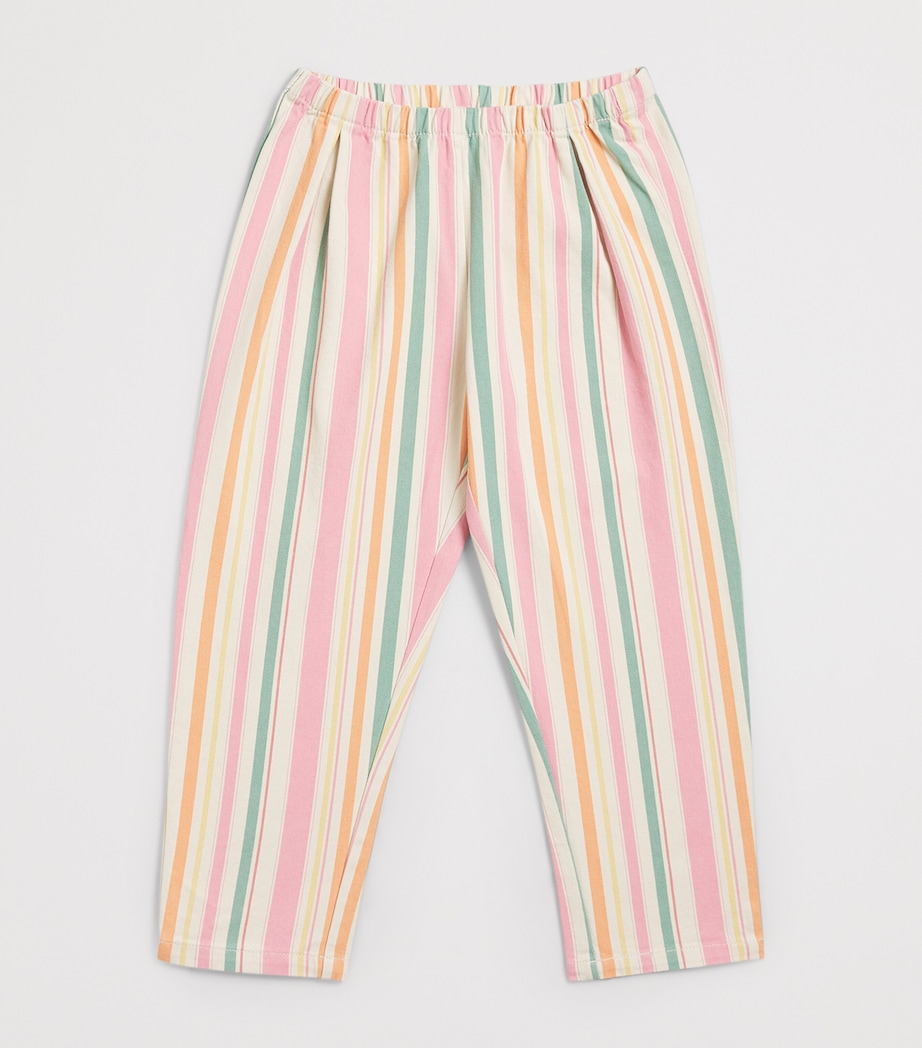 KONGES SLOJD Organic Cotton Frankie Trousers (12 Months-10 Years) Miami Stripe Image 2