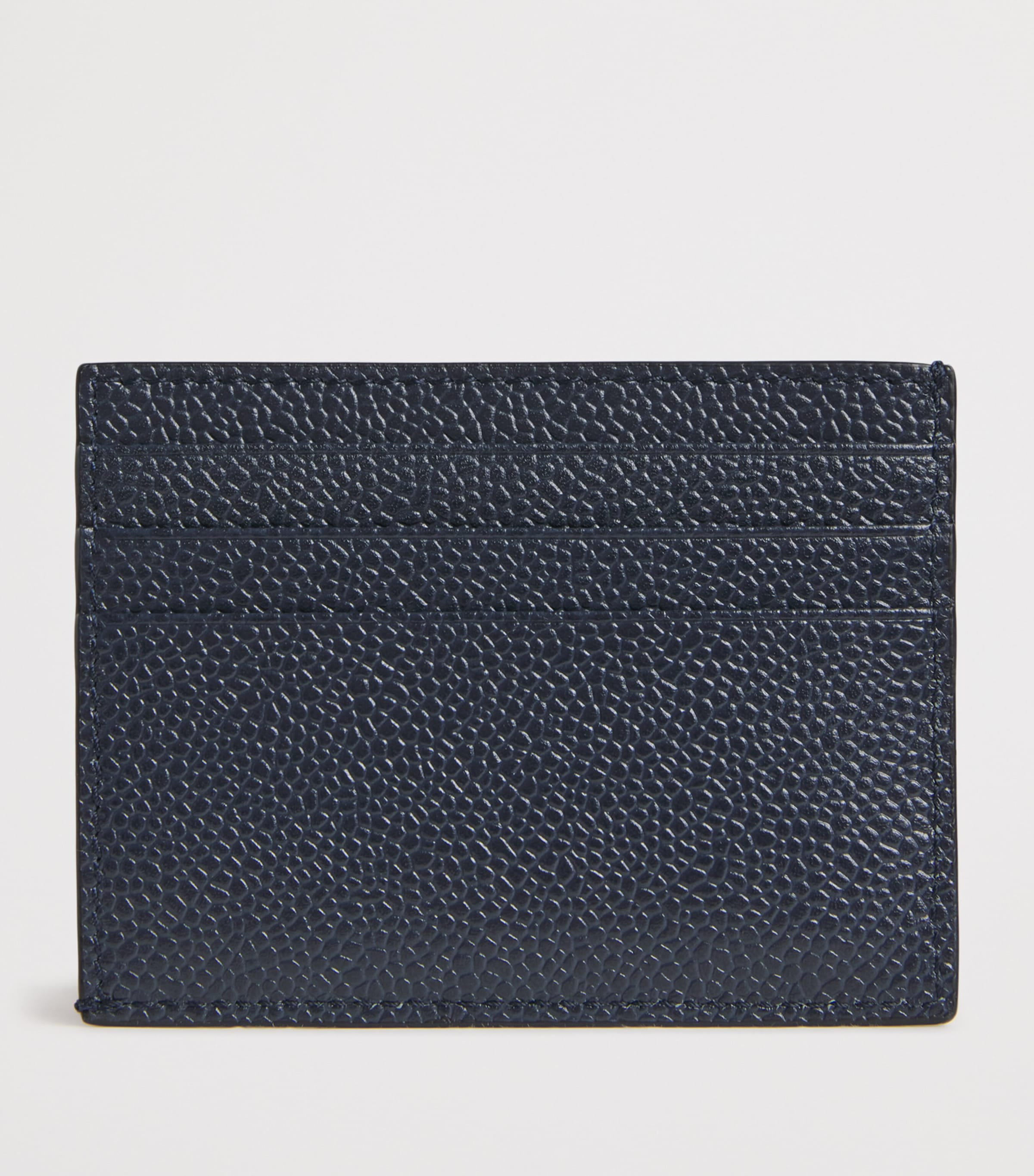 Leather Card Holder NAVY Image 2