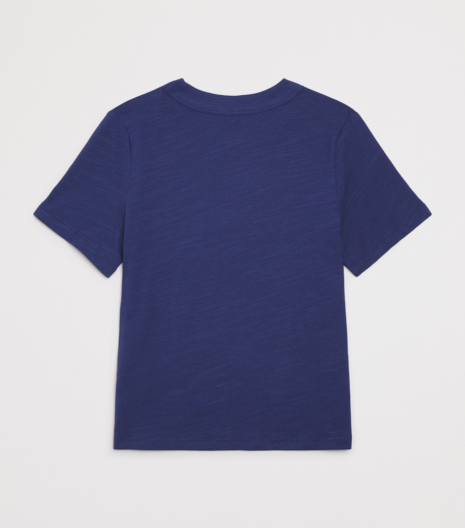 Mini Rodini Organic Cotton Planet T-Shirt (3-11 Years) Blue Image 2