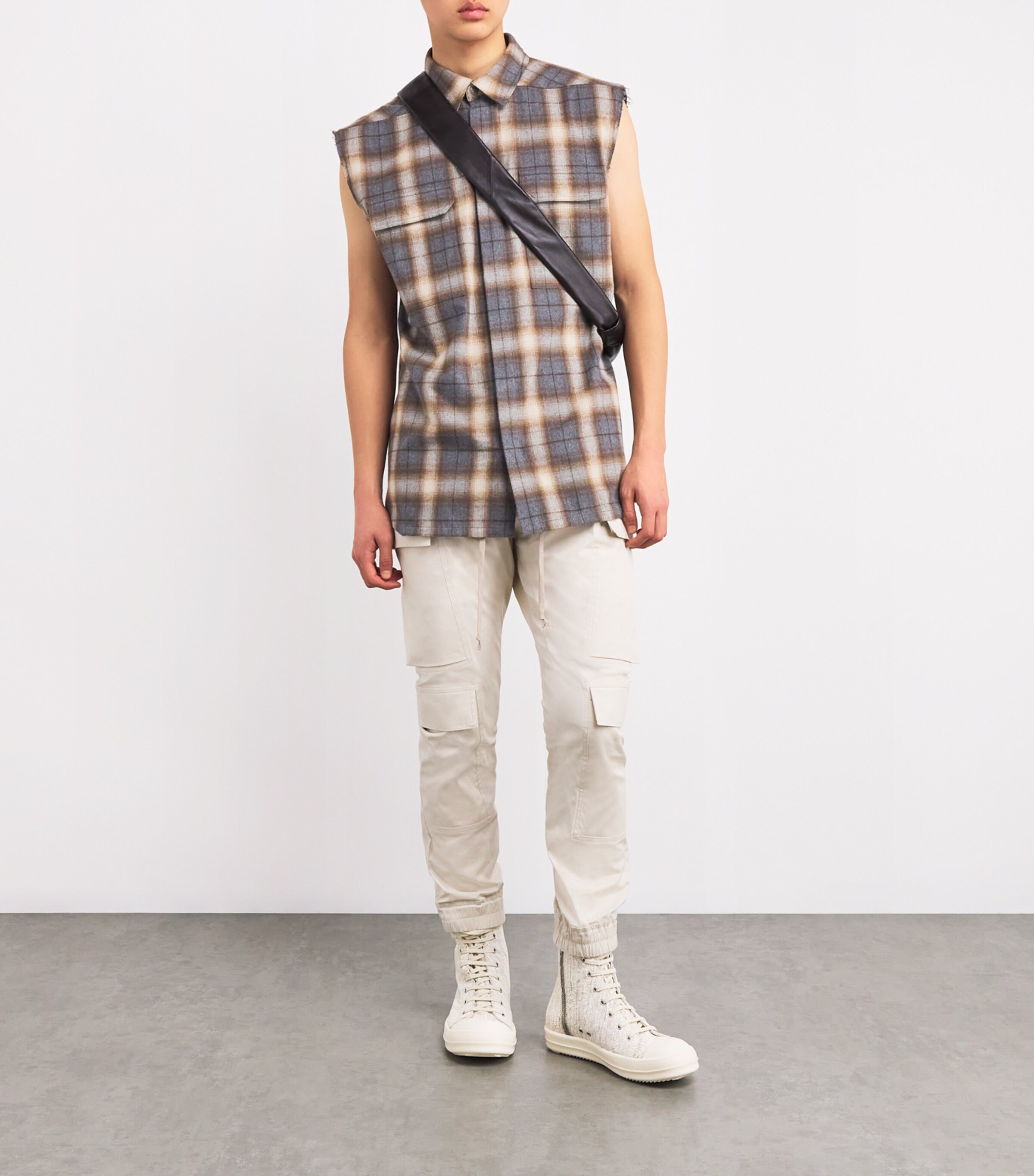 Drkshdw High-Top Sneakers 1111/MILK/MILK/MILK Image 6