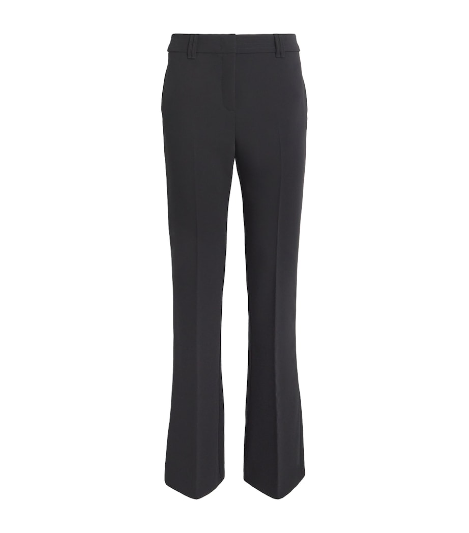Flared Tailored Trousers BLACK Image 1