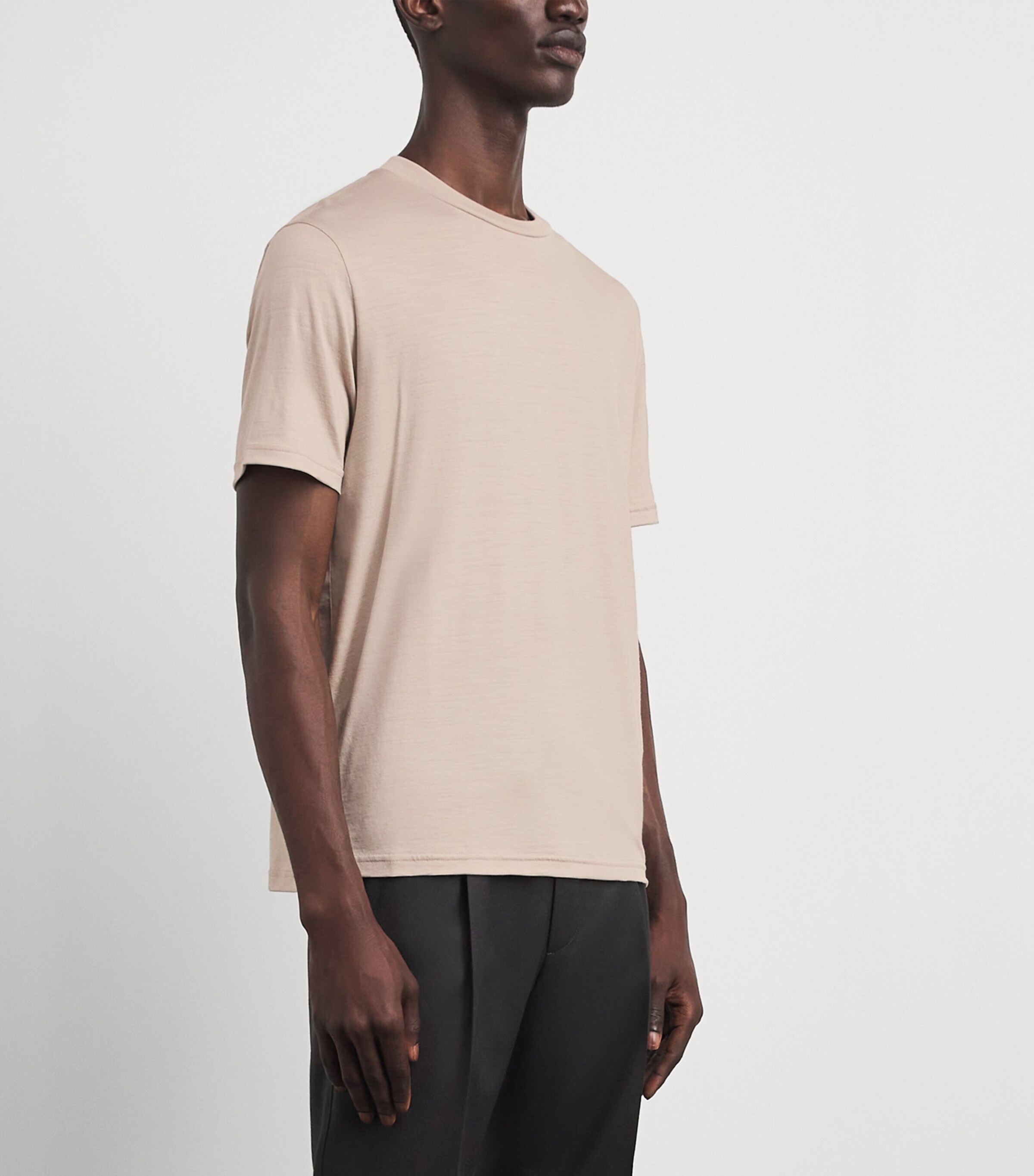 Herno Mens Wool T-Shirt Chantilly Image 4