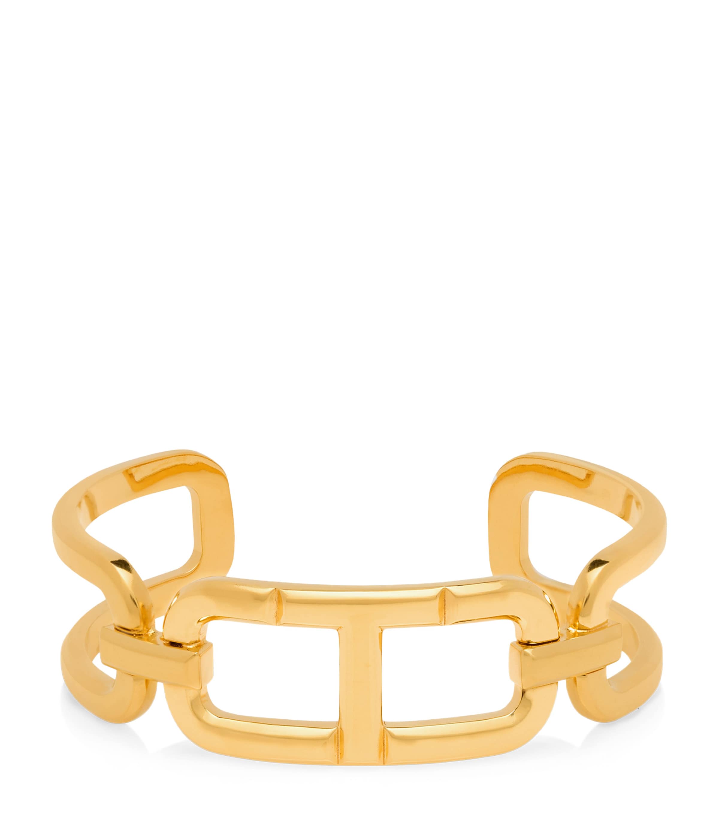 Tom Ford Brass Medium Whitney Cuff Bracelet In Gold