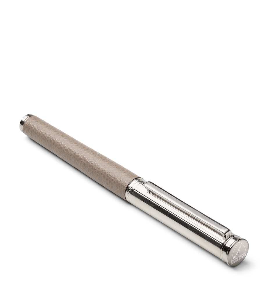 Leather Rollerball Pen TAUPE Image 1