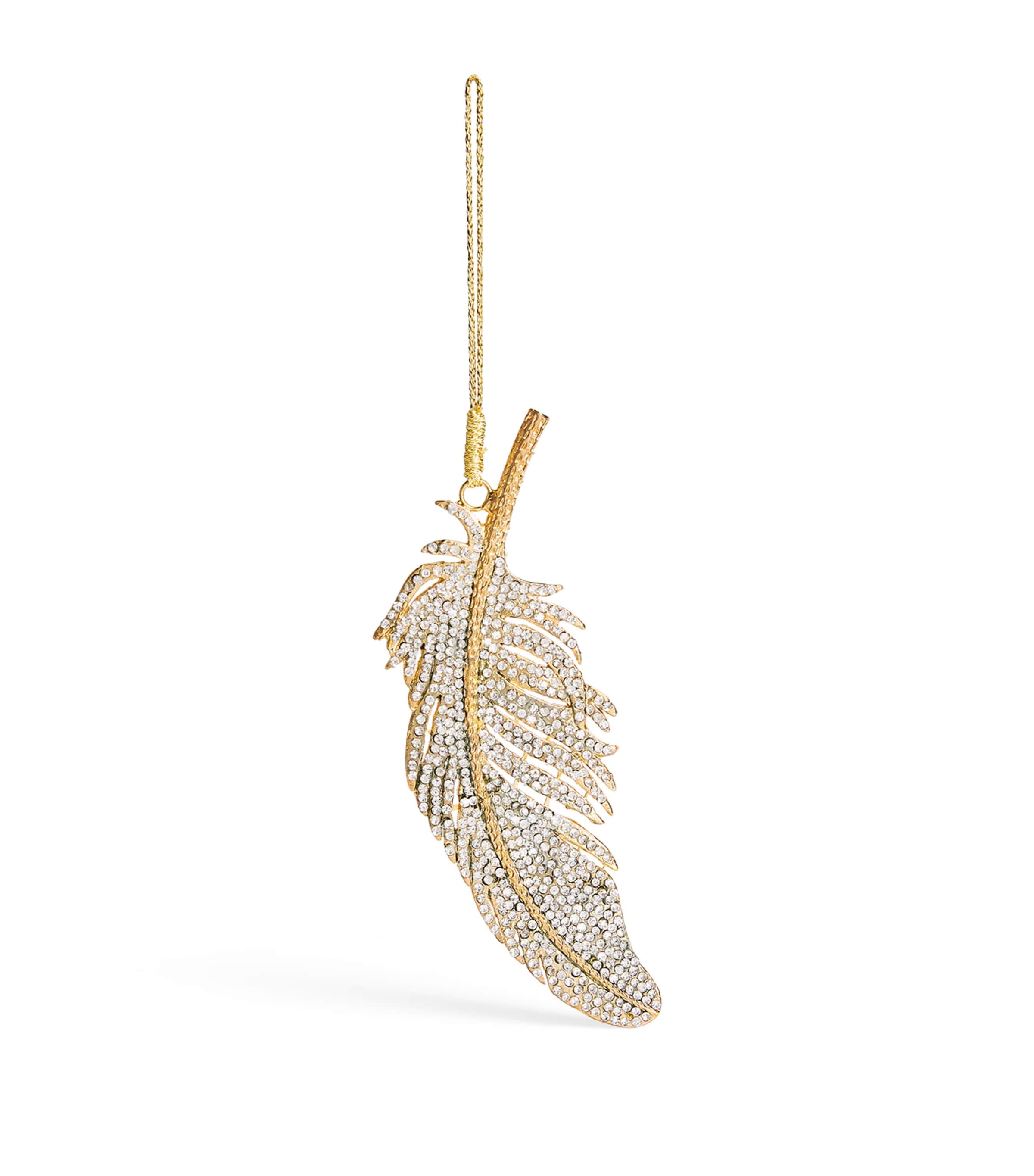 Tinker Tailor Crystal-Embellished Feather Tree Decoration Gold & Silver Image 1