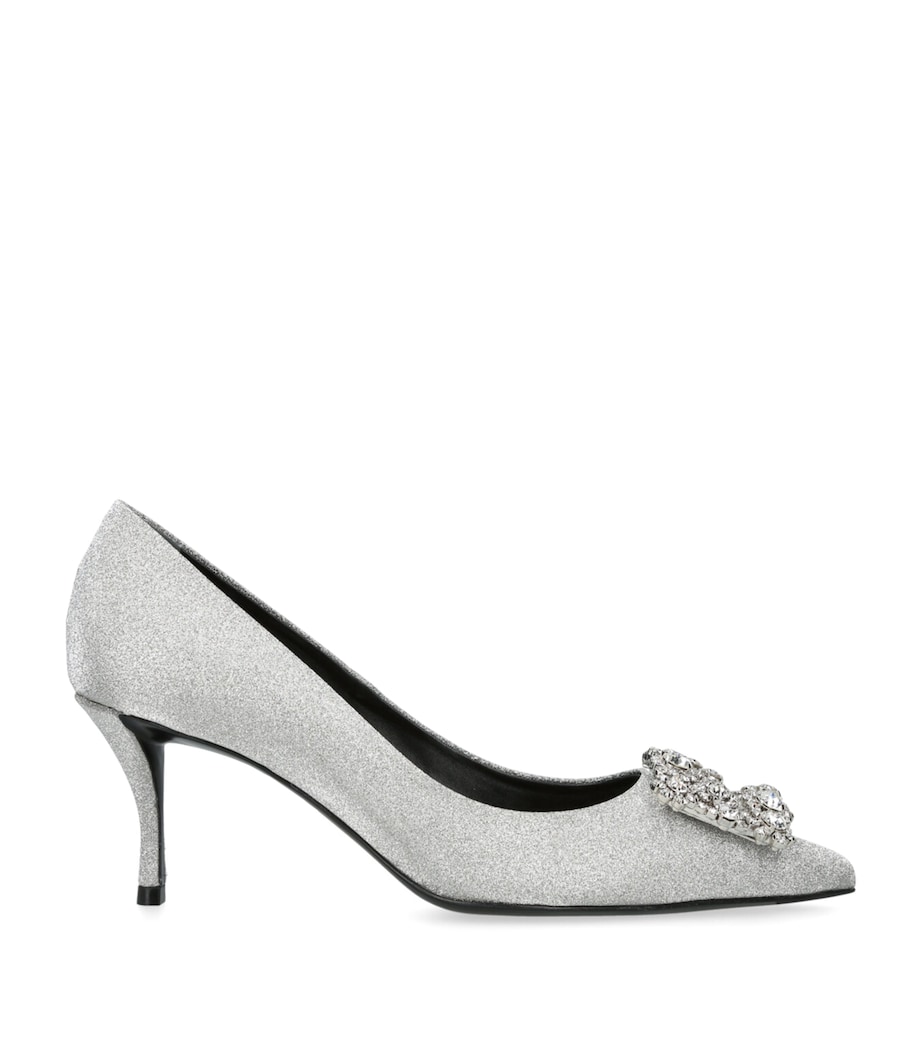Flower Strass Pumps 65 SILVER Image 1
