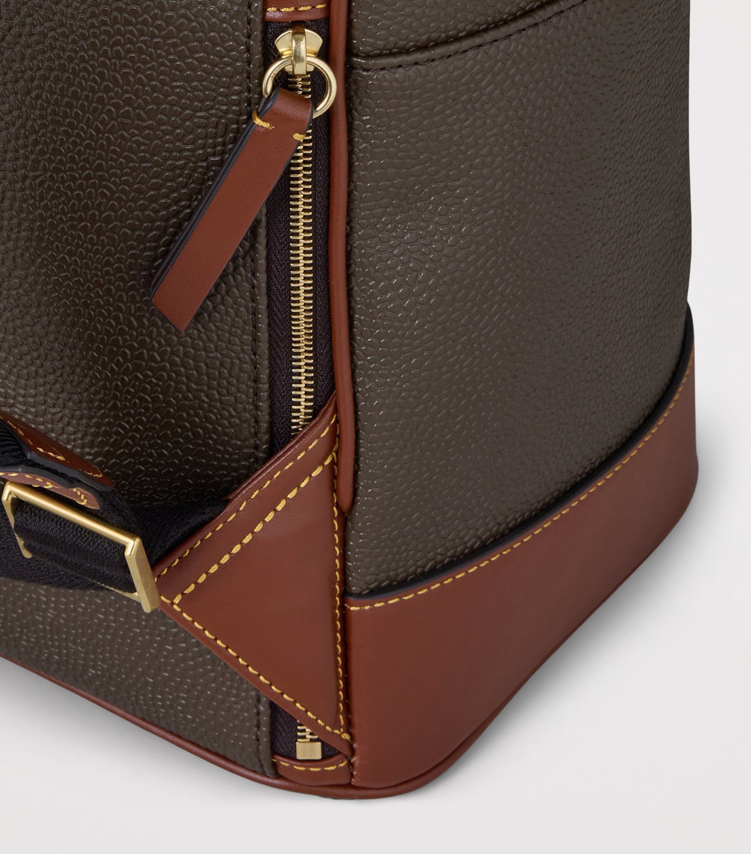 Faux Leather Heritage Backpack MOLE-COGNAC Image 4