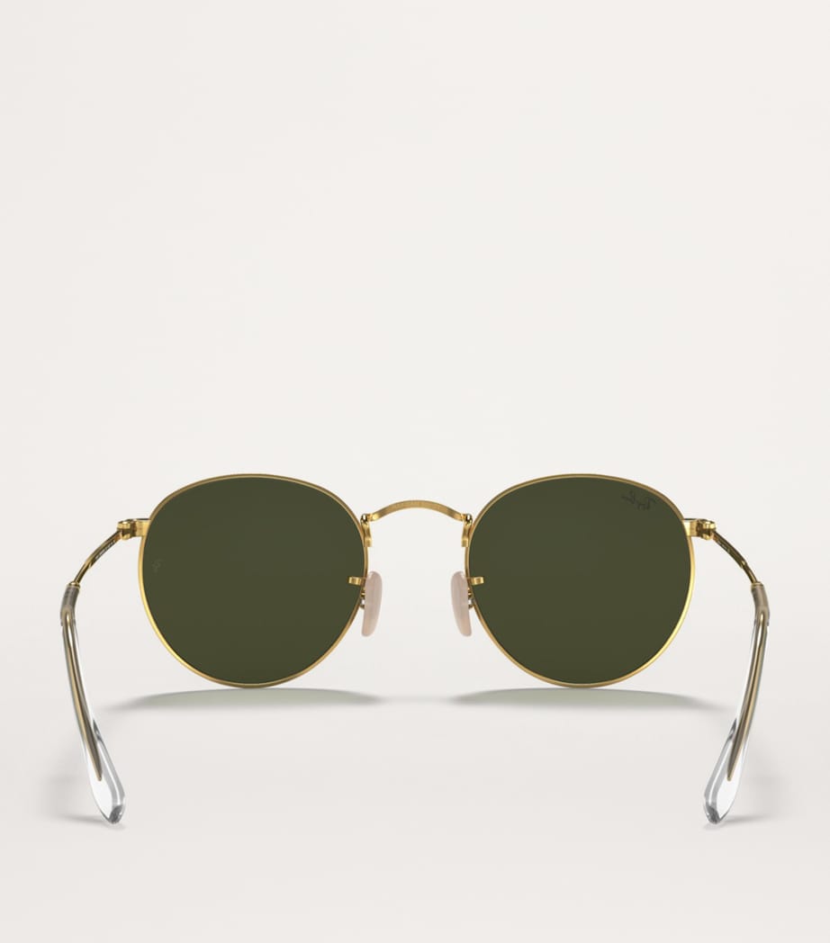 Round Wire-Frame Sunglasses NO COLOUR Image 4