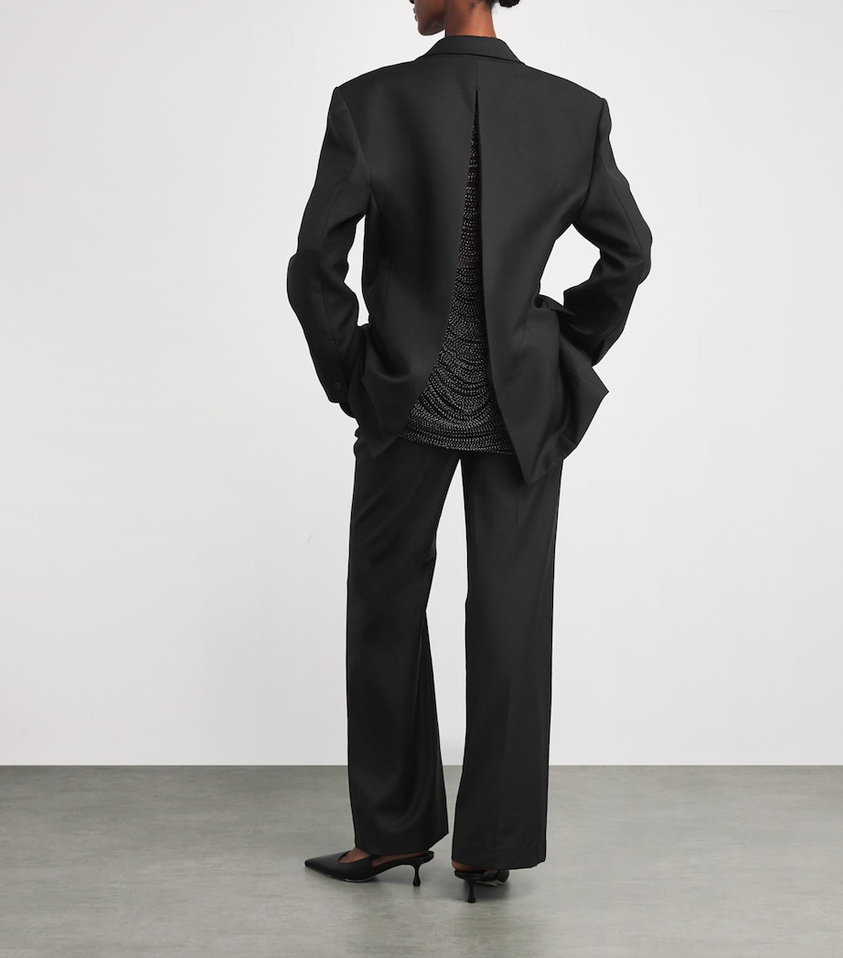 Wool-Blend Edie Blazer BLACK DBLK Image 2