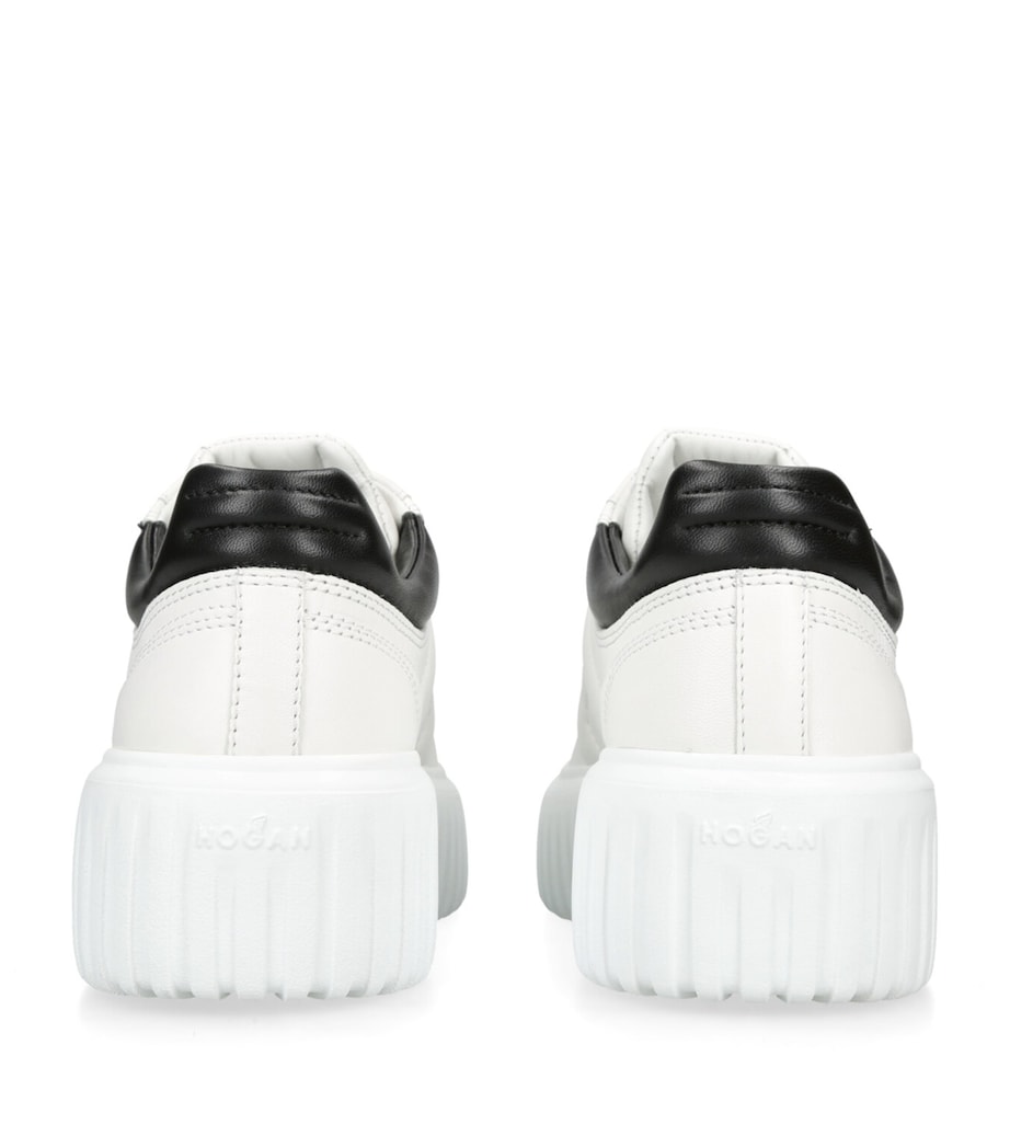 Hogan Leather Allaciato Sneakers White/blk Image 2