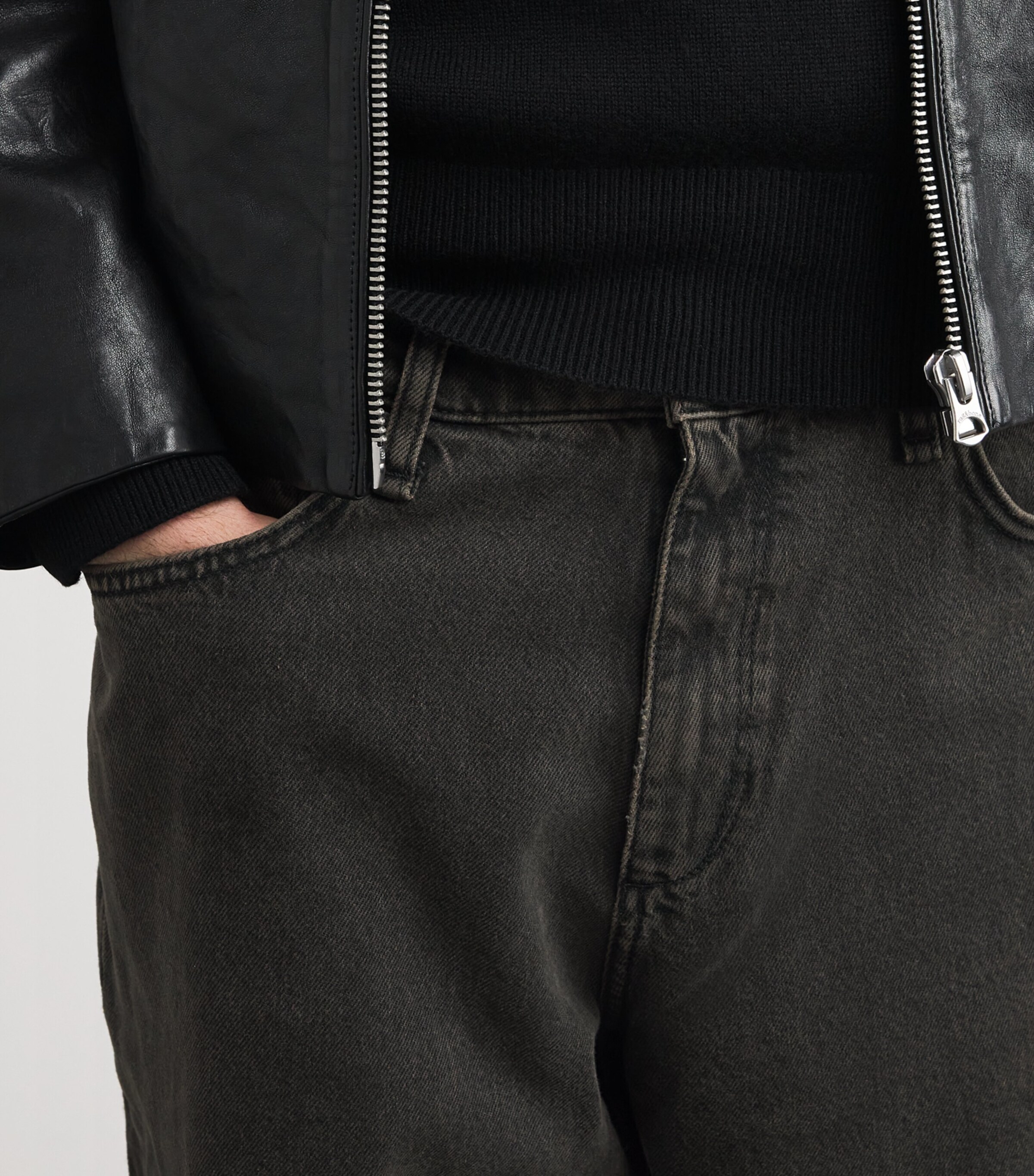 rbBAGGY Authentic Rigid Jeans BRNBK Image 6