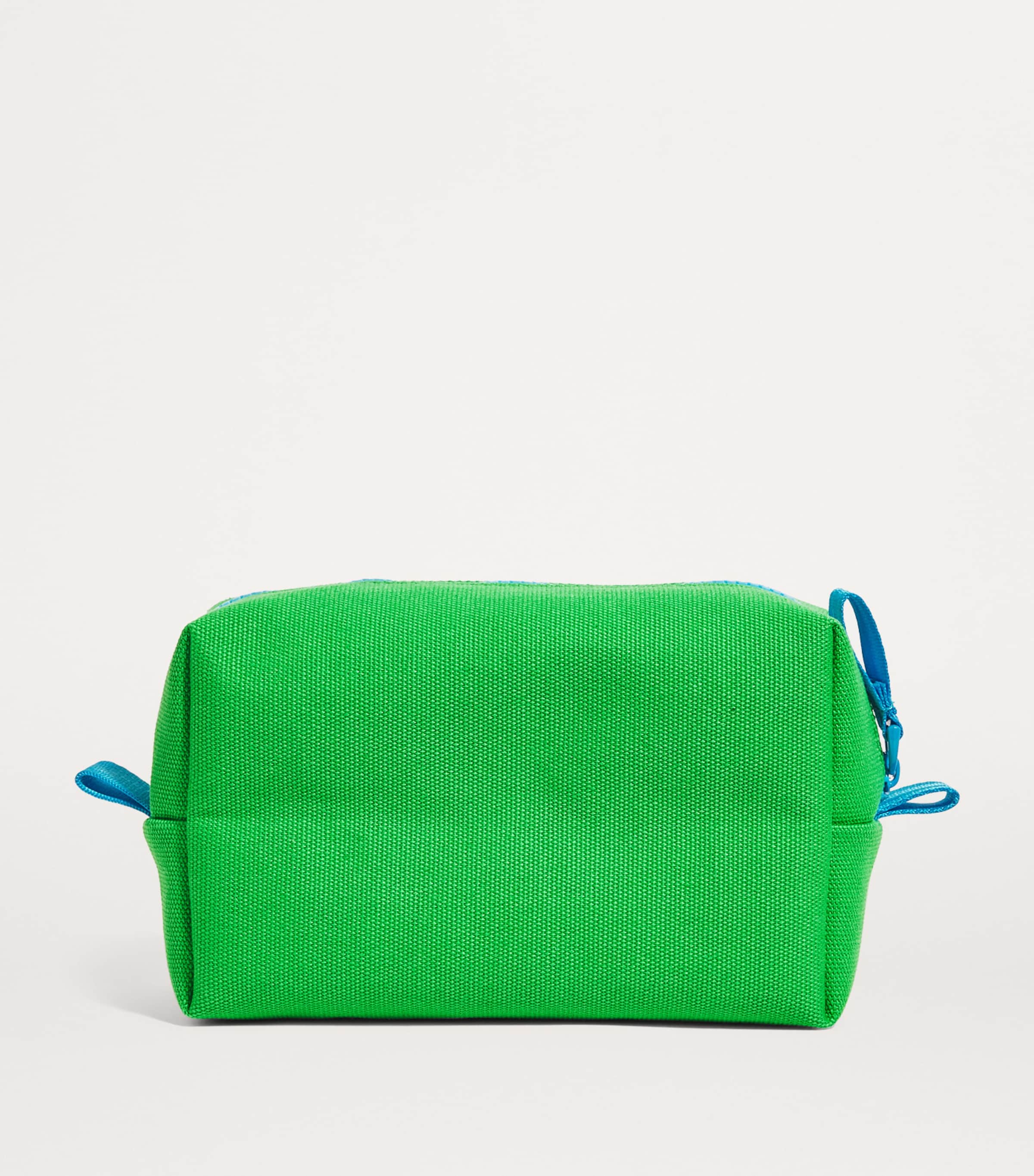 Cotton Logo Cosmetics Bag BRIGHT GREEN Image 2