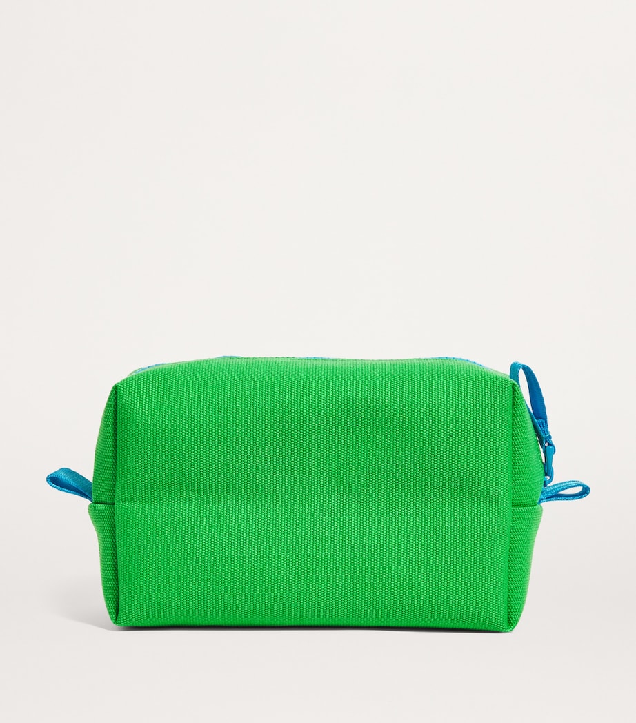 Cotton Logo Cosmetics Bag BRIGHT GREEN Image 2