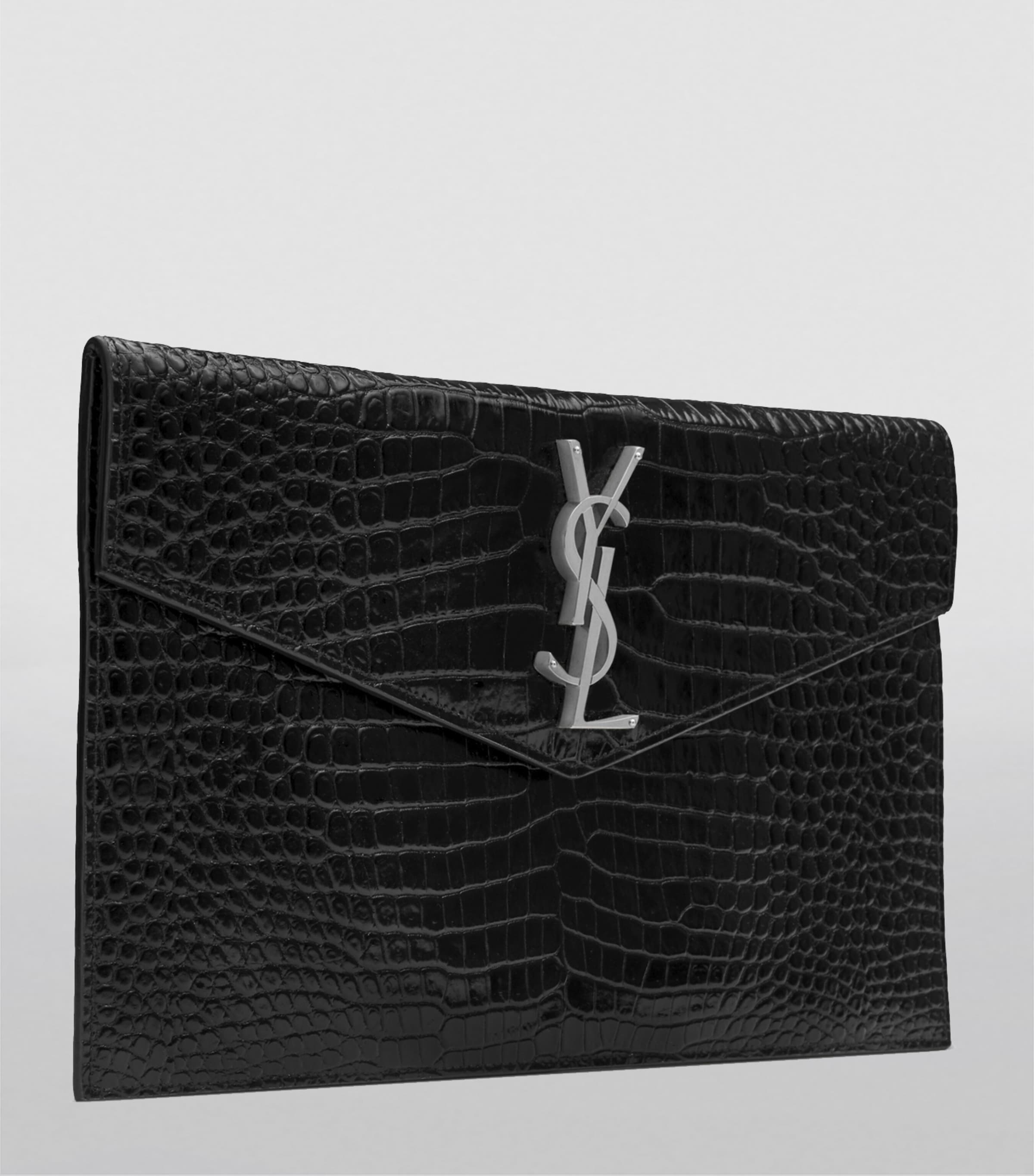 Saint Laurent Leather Uptown Clutch Bag Image 2