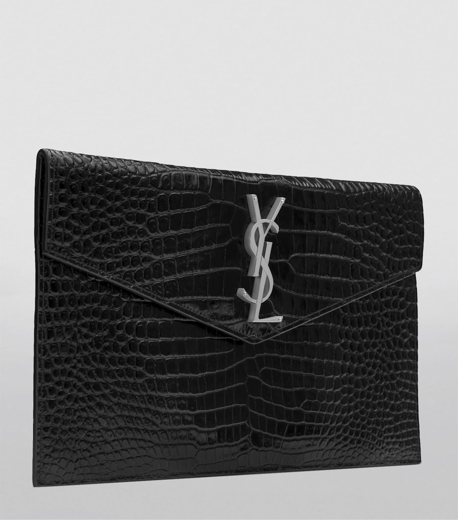 Saint Laurent Leather Uptown Clutch Bag Image 2