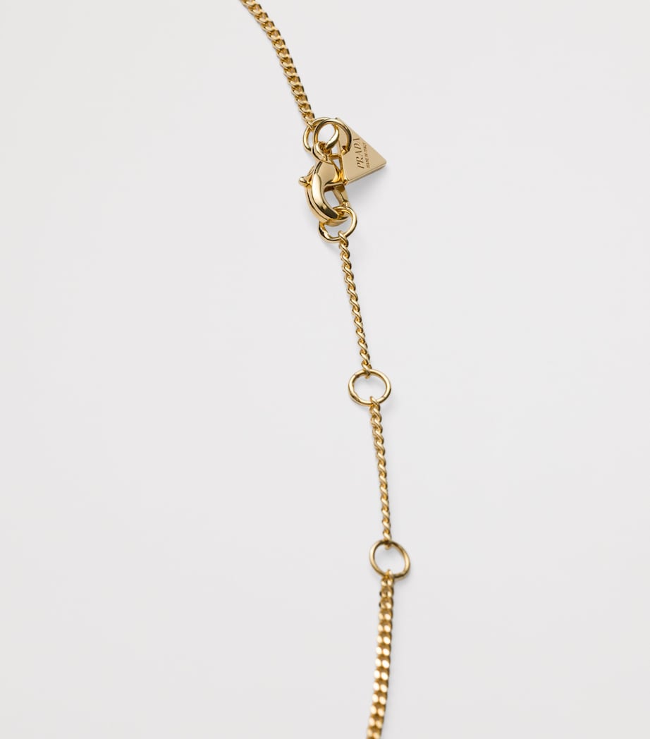 Triangle Logo Pendant Necklace F019F Image 3