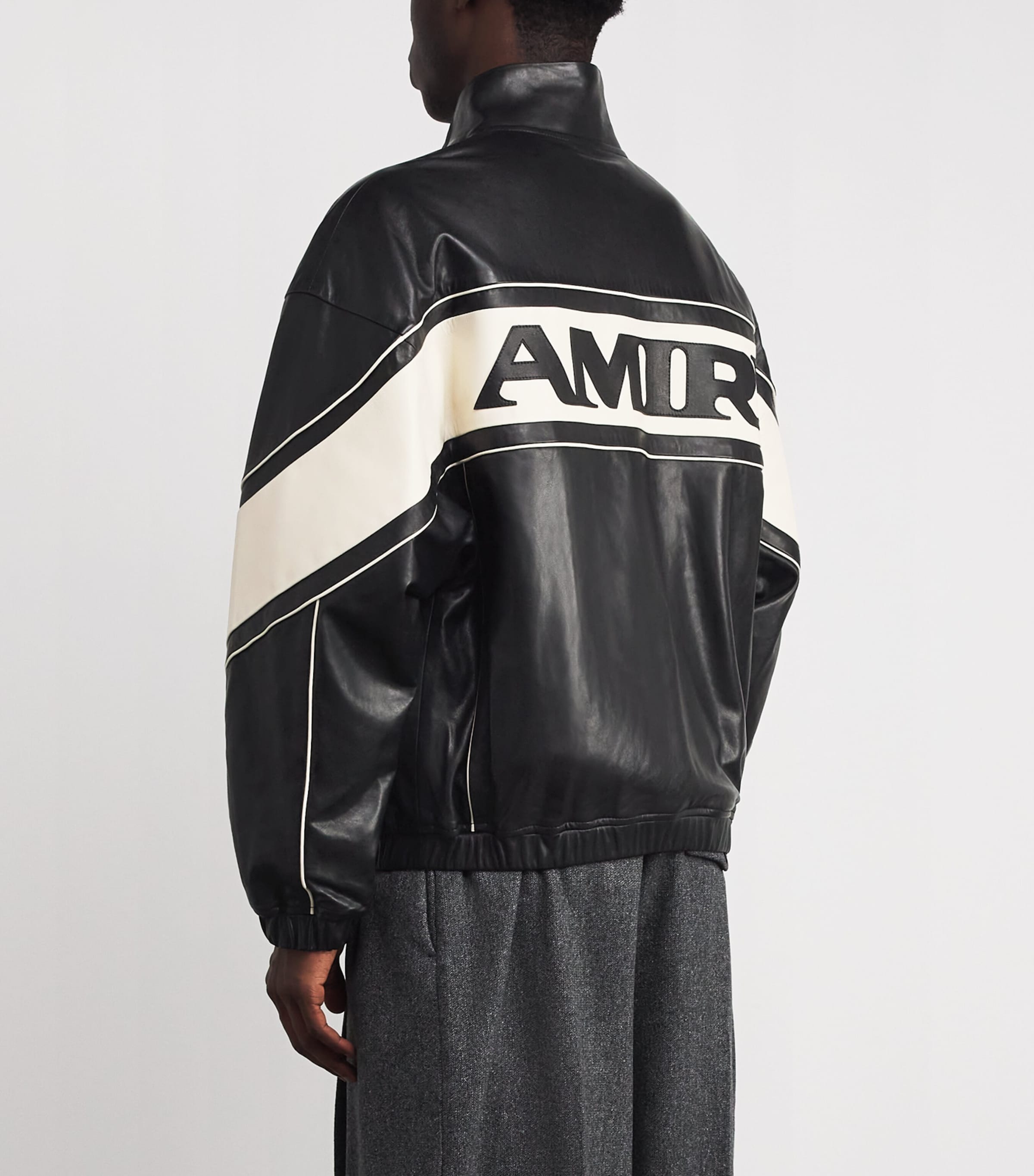 Sport Leather Jacket BLACK Image 4