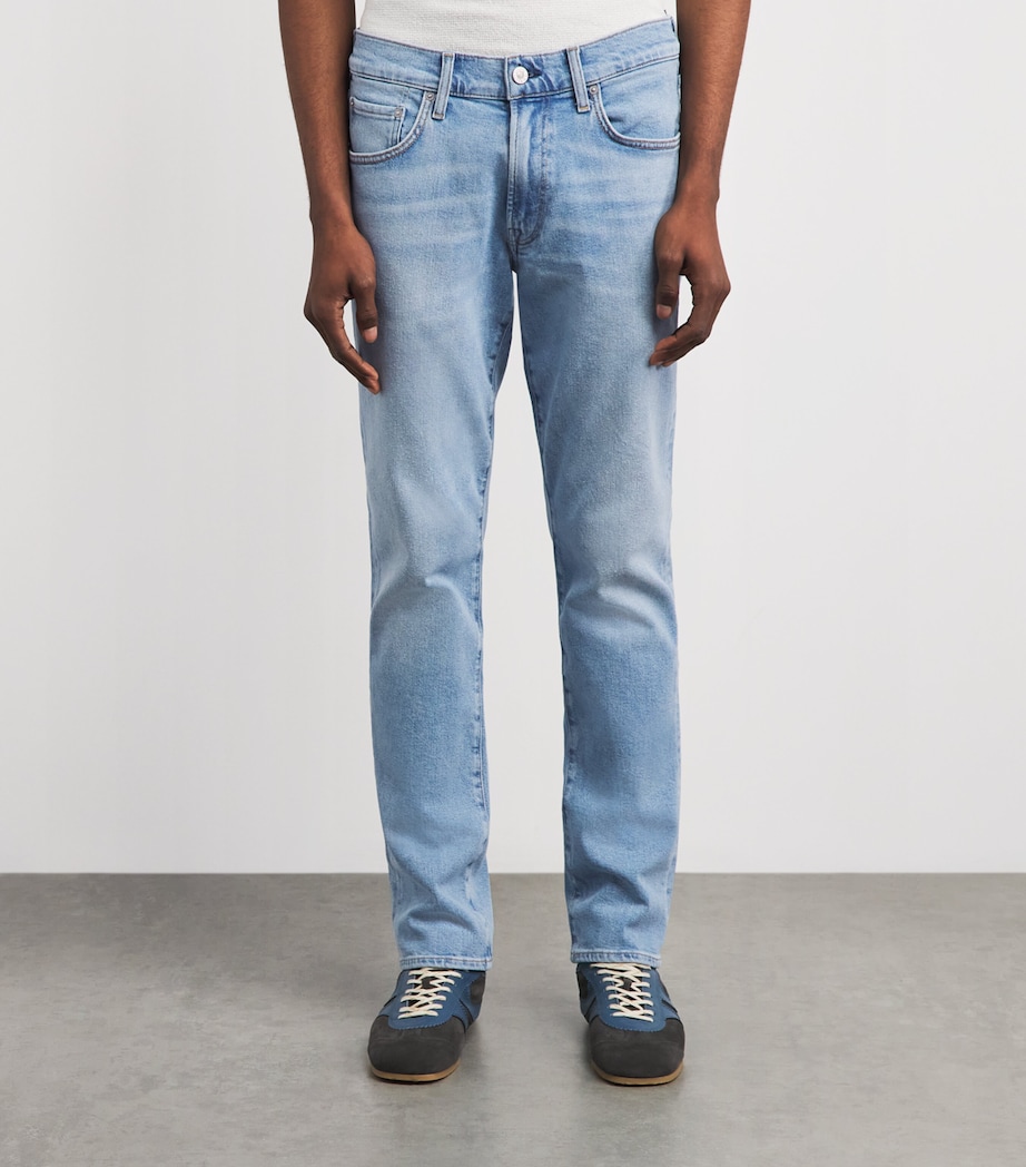 Citizens of Humanity Mens Gage Perform Straight Jeans Light Wash Image 4