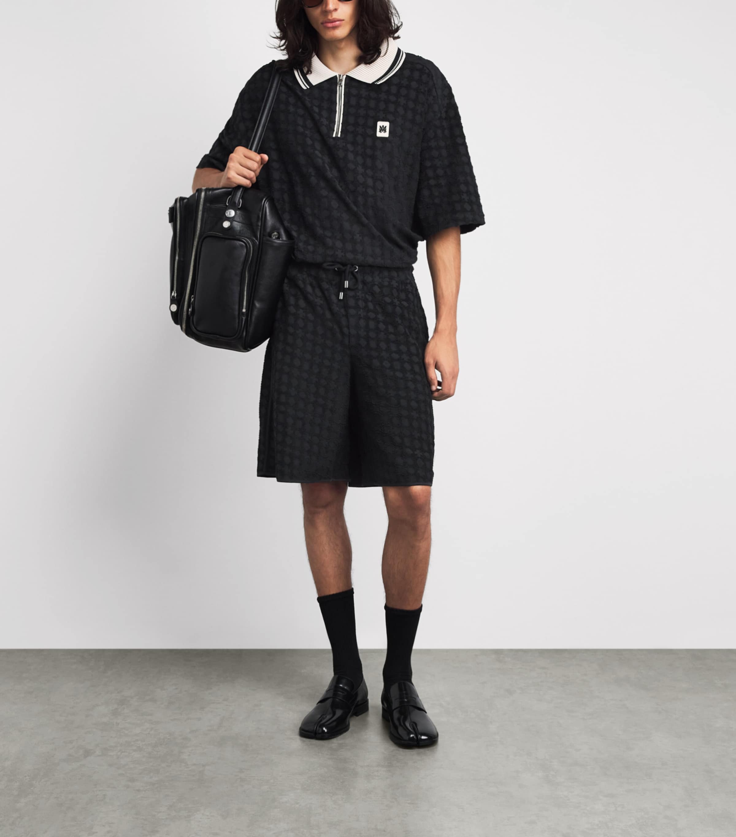AMIRI Mens MA Quad Shorts Black Image 2