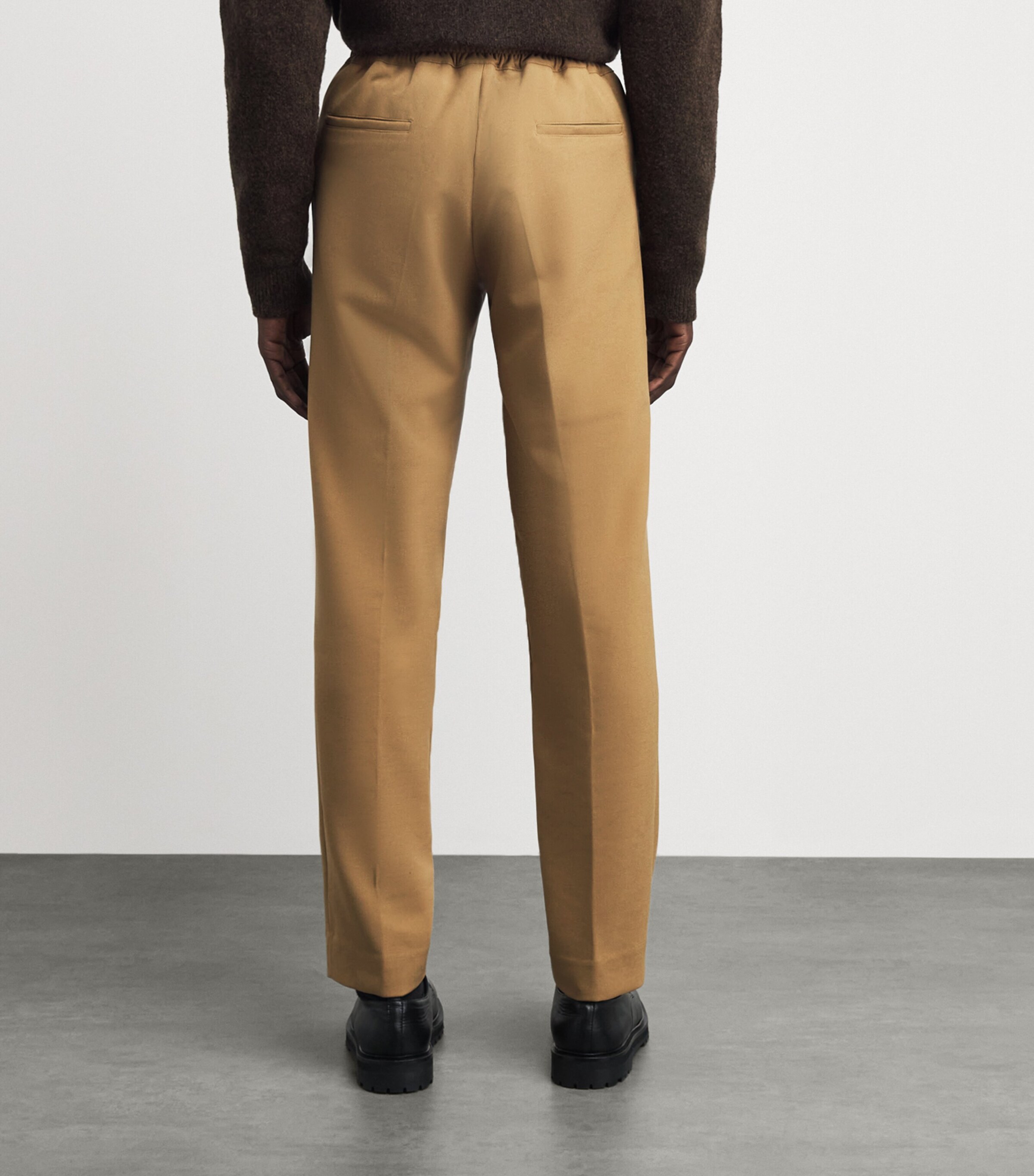 Sandro Paris Mens Stretch Jersey Trousers Nut Image 5