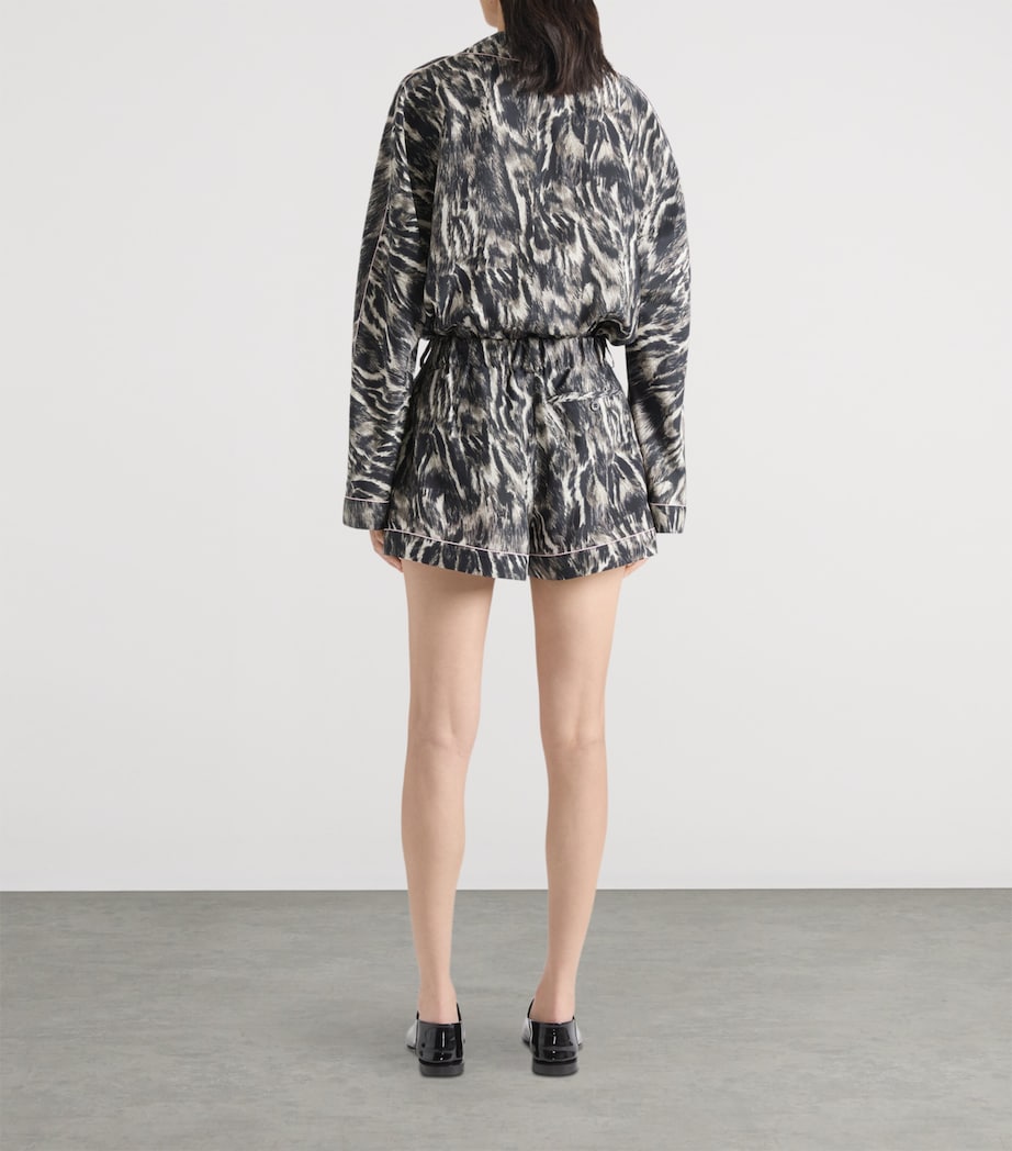 Wool Printed Shorts MULTICOLORED Image 3