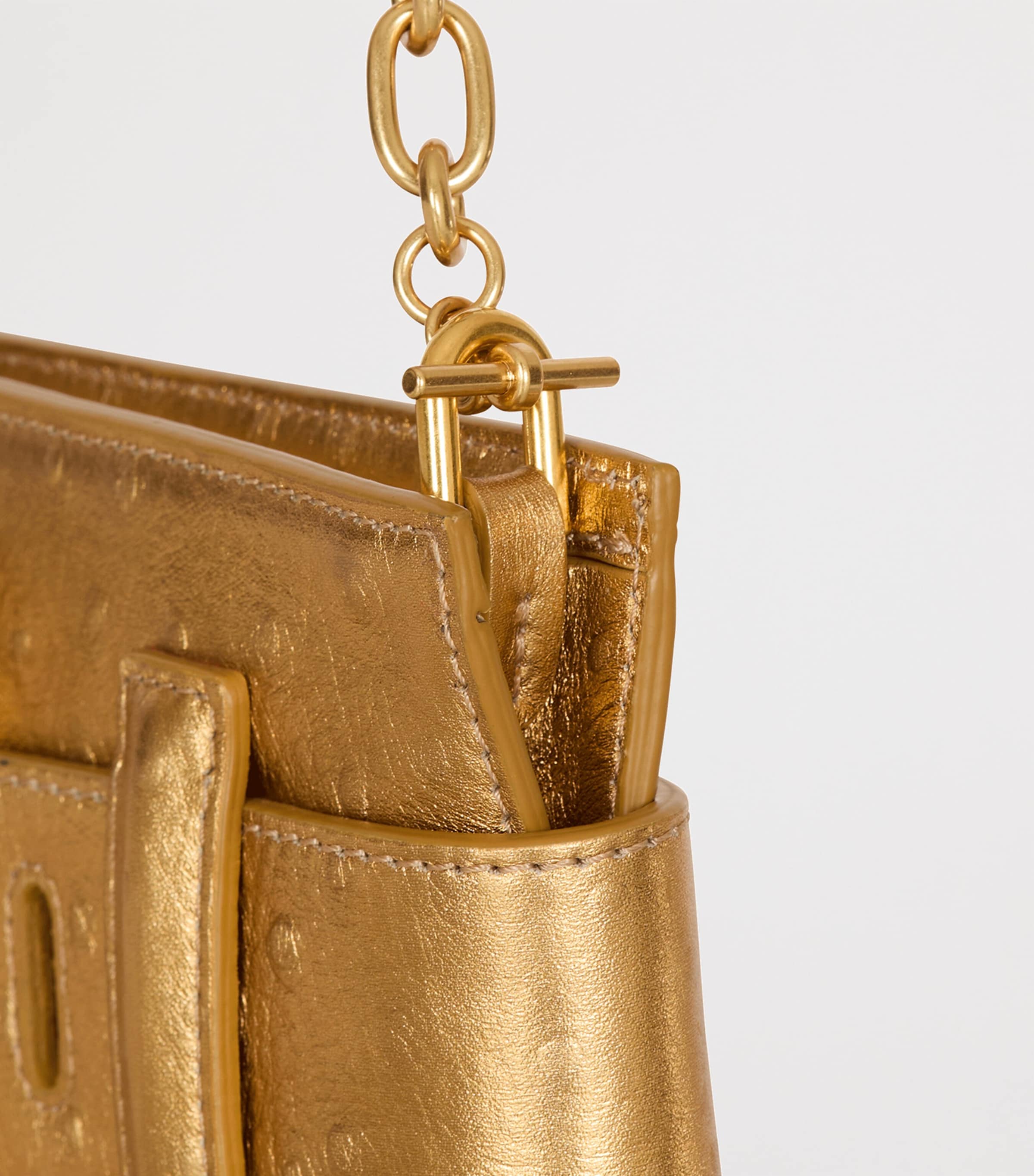 Leather Anthem Clutch Bag 1KA OR Image 8