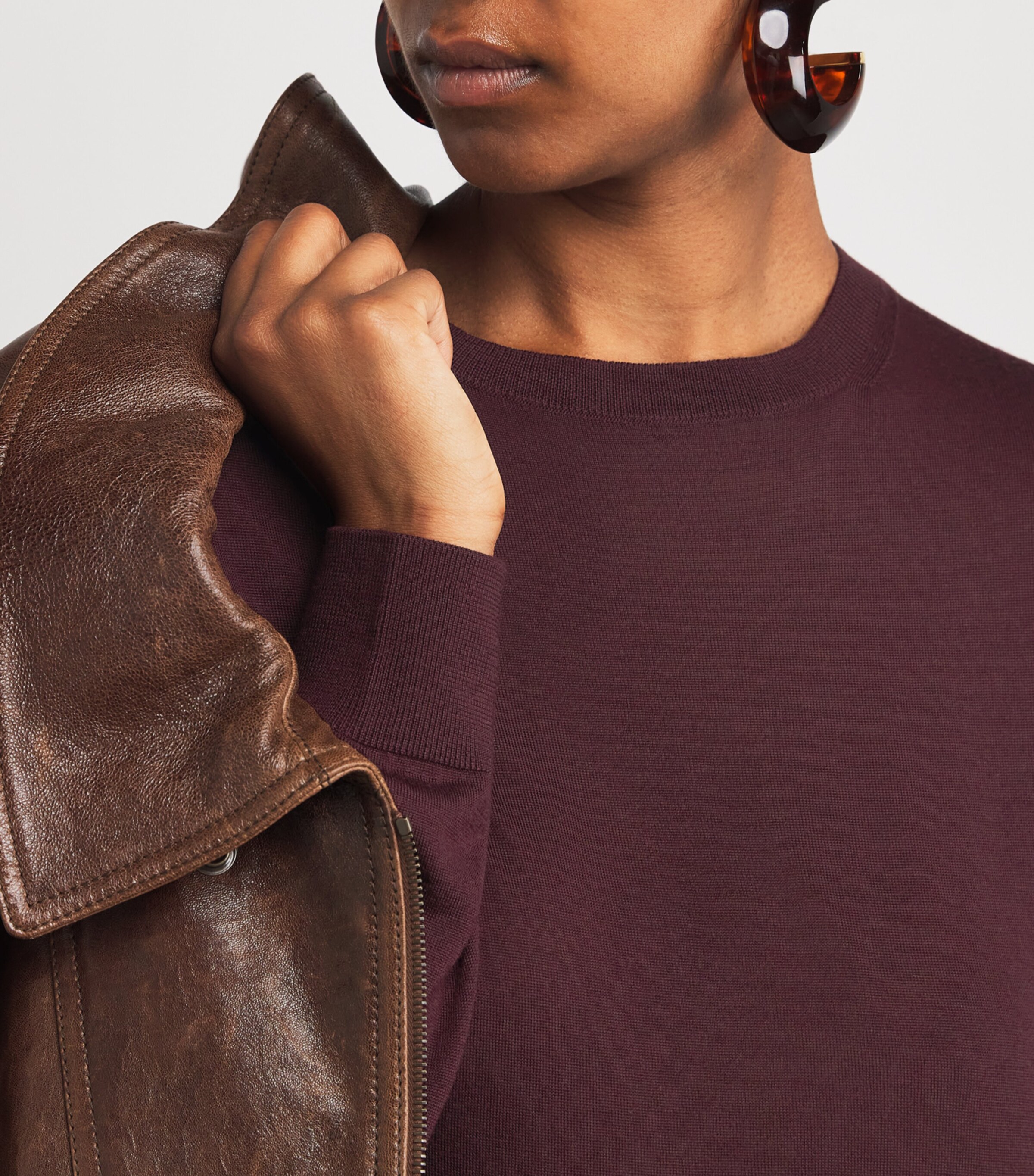 Wool Crew-Neck Sweater 6040 Image 6