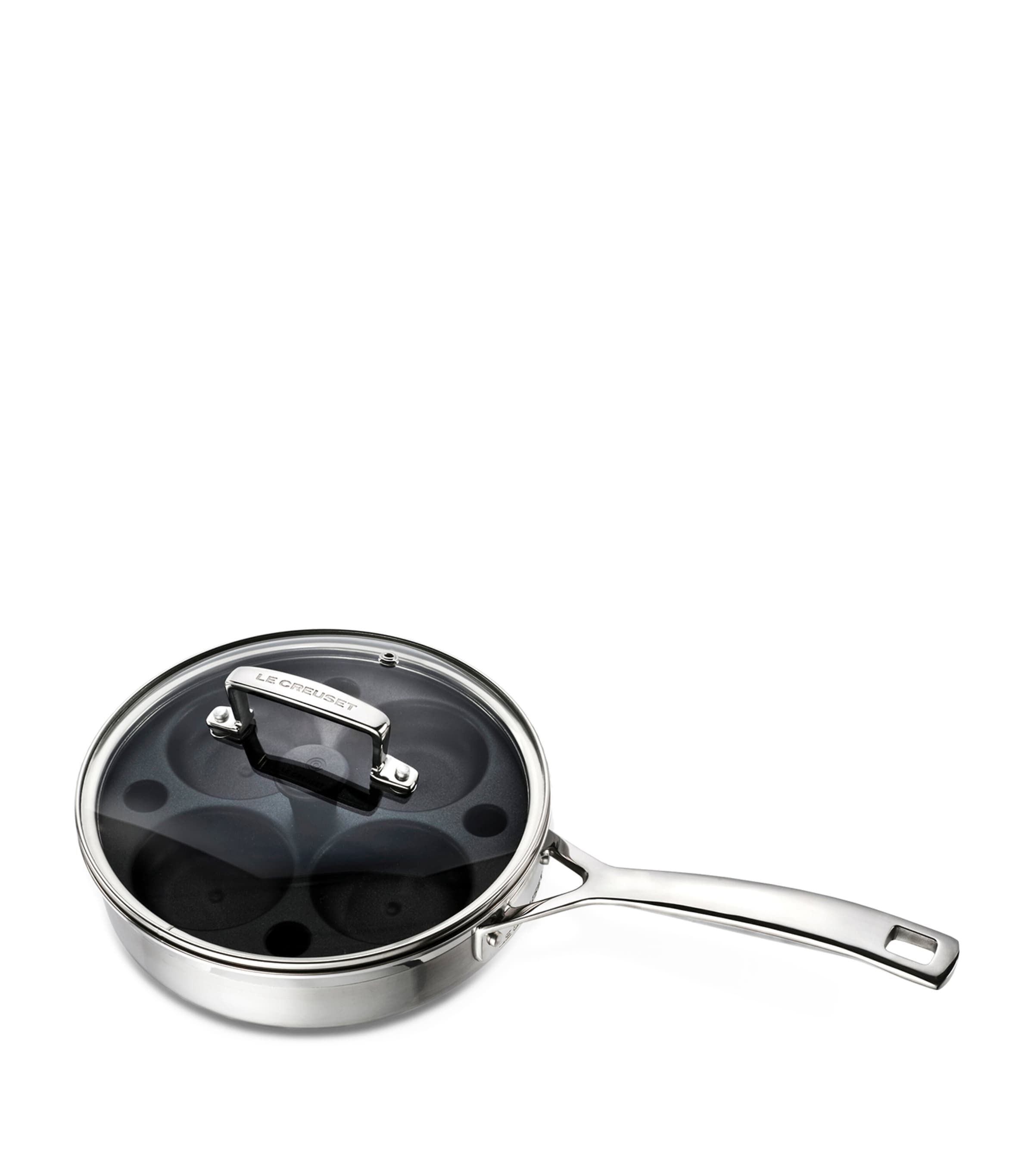 Le Creuset 3-Ply Stainless Steel Sauté Pan with Poaching Insert (20cm) | Kitchenware | Cookware | Pans | Designers | Le Creuset
