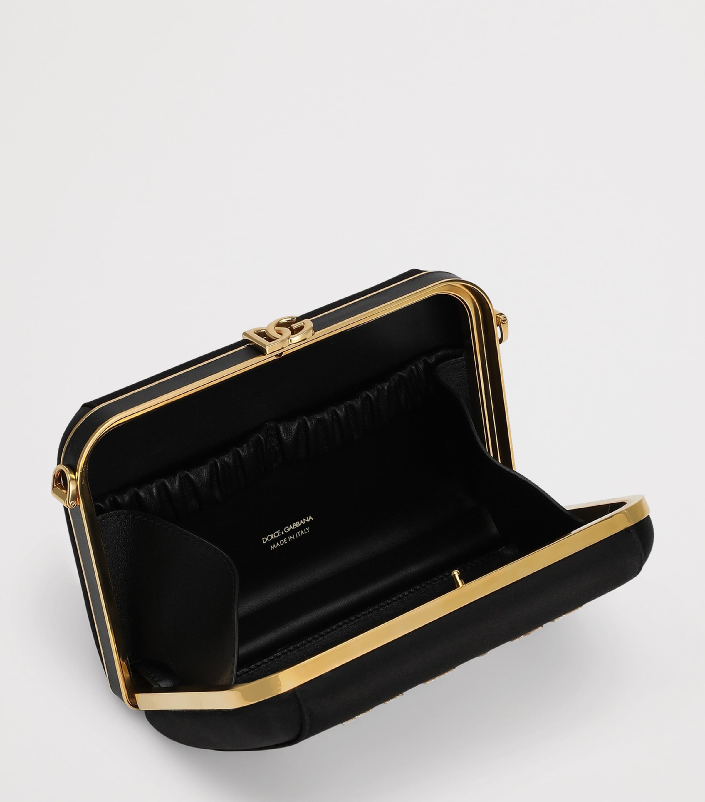 Dolce&Gabbana Do Not Disturb Top-Handle Bag Black/gol Image 6