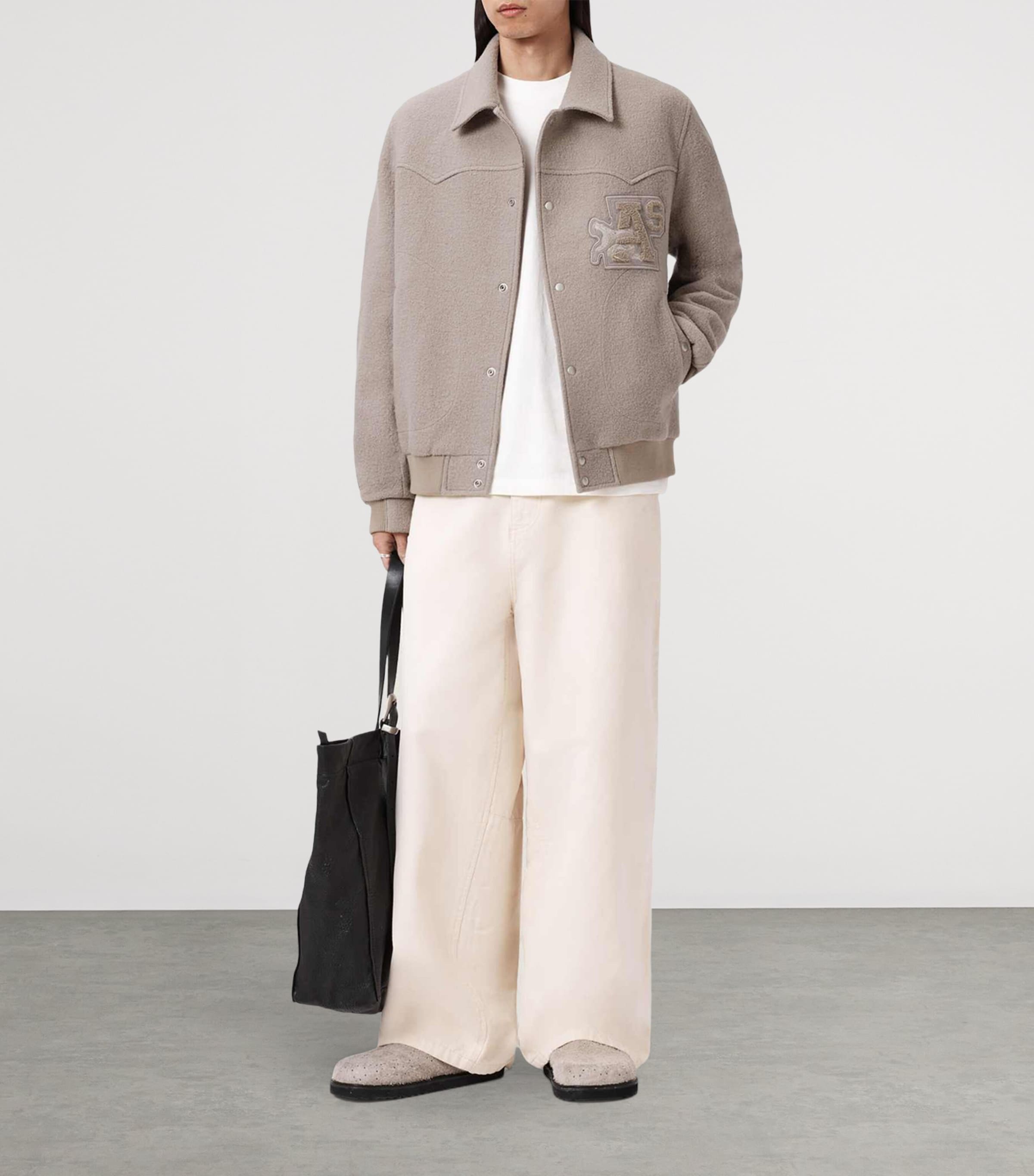 Wool Royce Bomber Jacket MOUSY BROWN Image 5