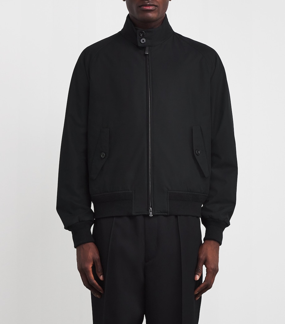 Silk Saunders Bomber Jacket POLO BLACK Image 3