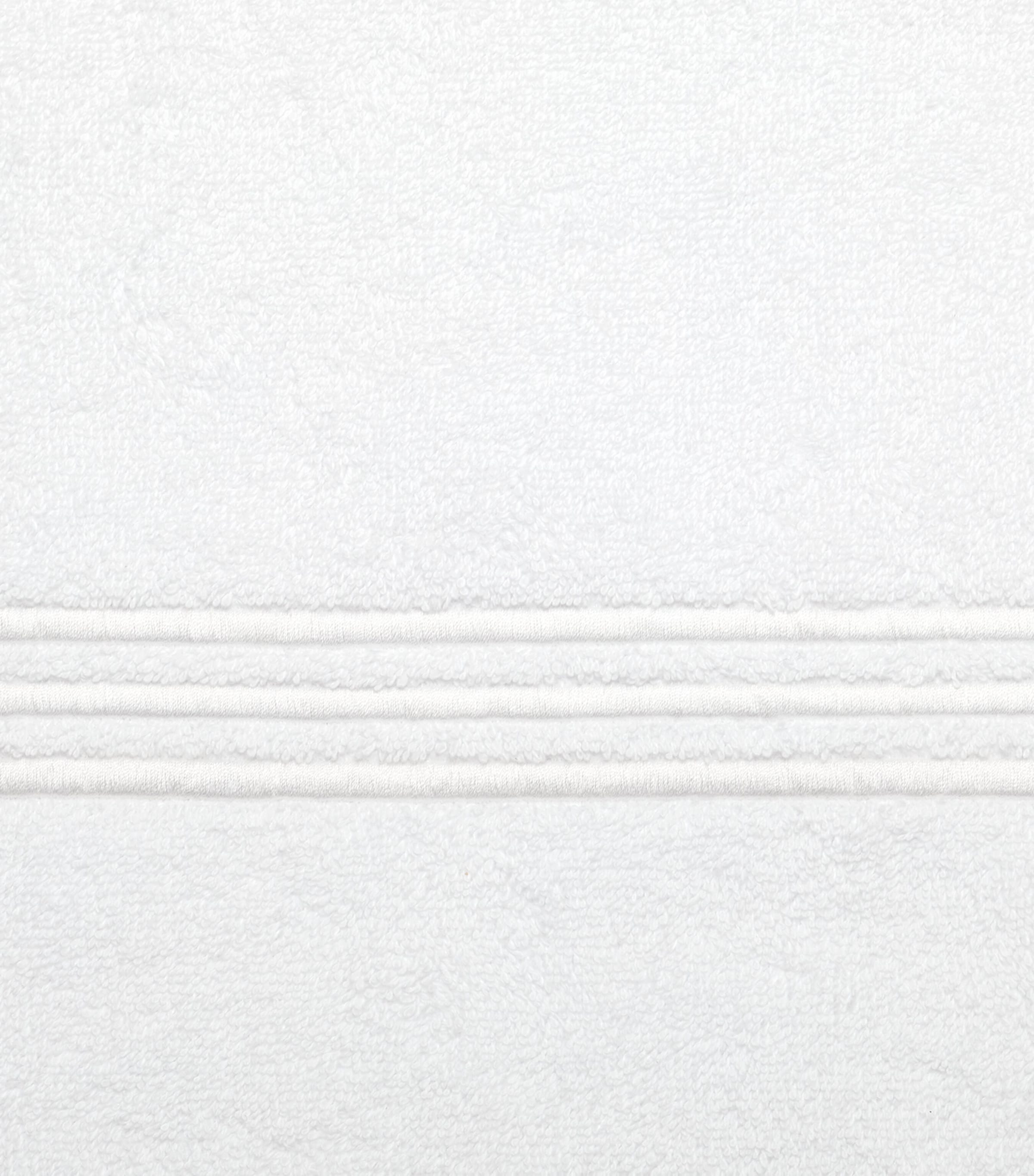 Tre Righe Bath Sheet (100cm x 180cm) WHITE/WHITE Image 2