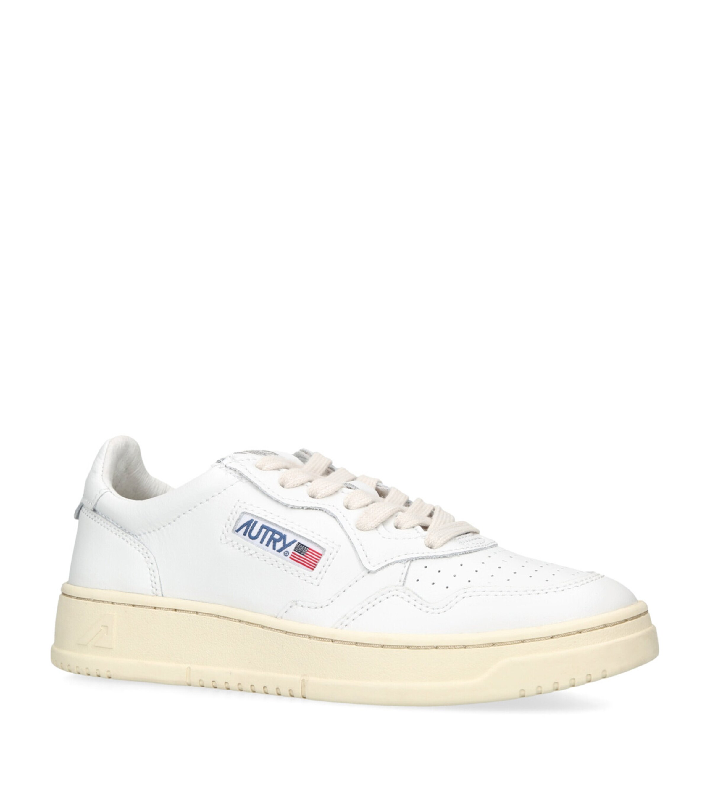 Leather Medalist Low-Top Sneakers WHITE Image 3
