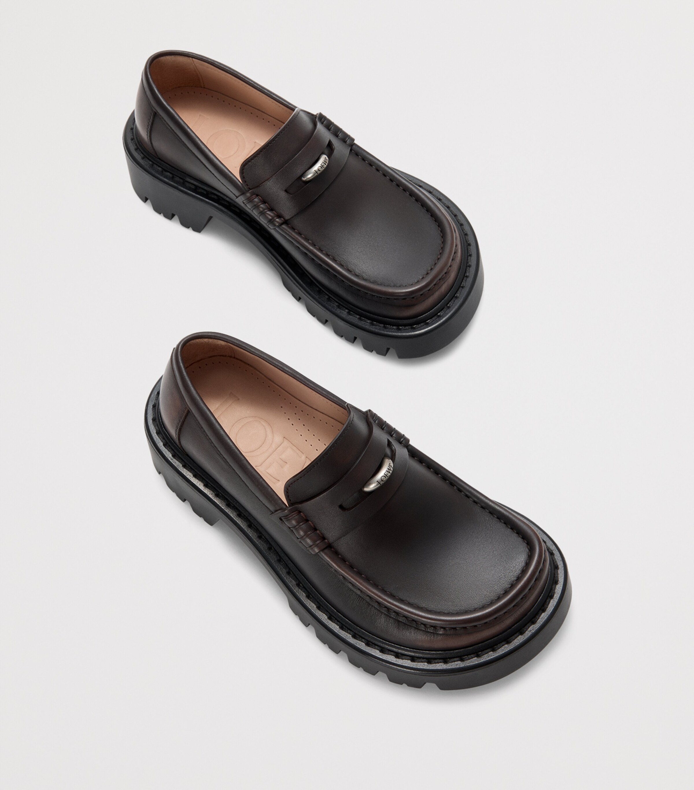 Leather Sierra Loafer DARK BROWN Image 4