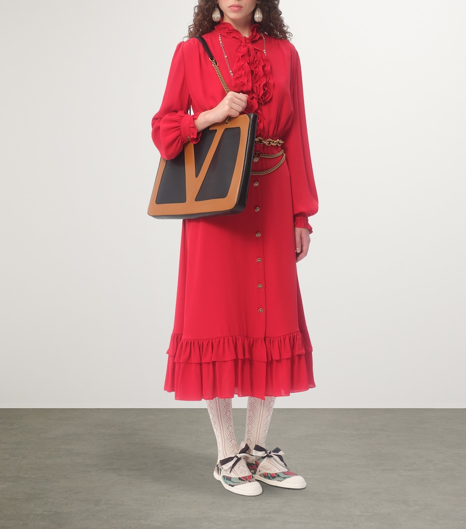 Large Leather Viva Superstar Tote Bag RFA Image 5