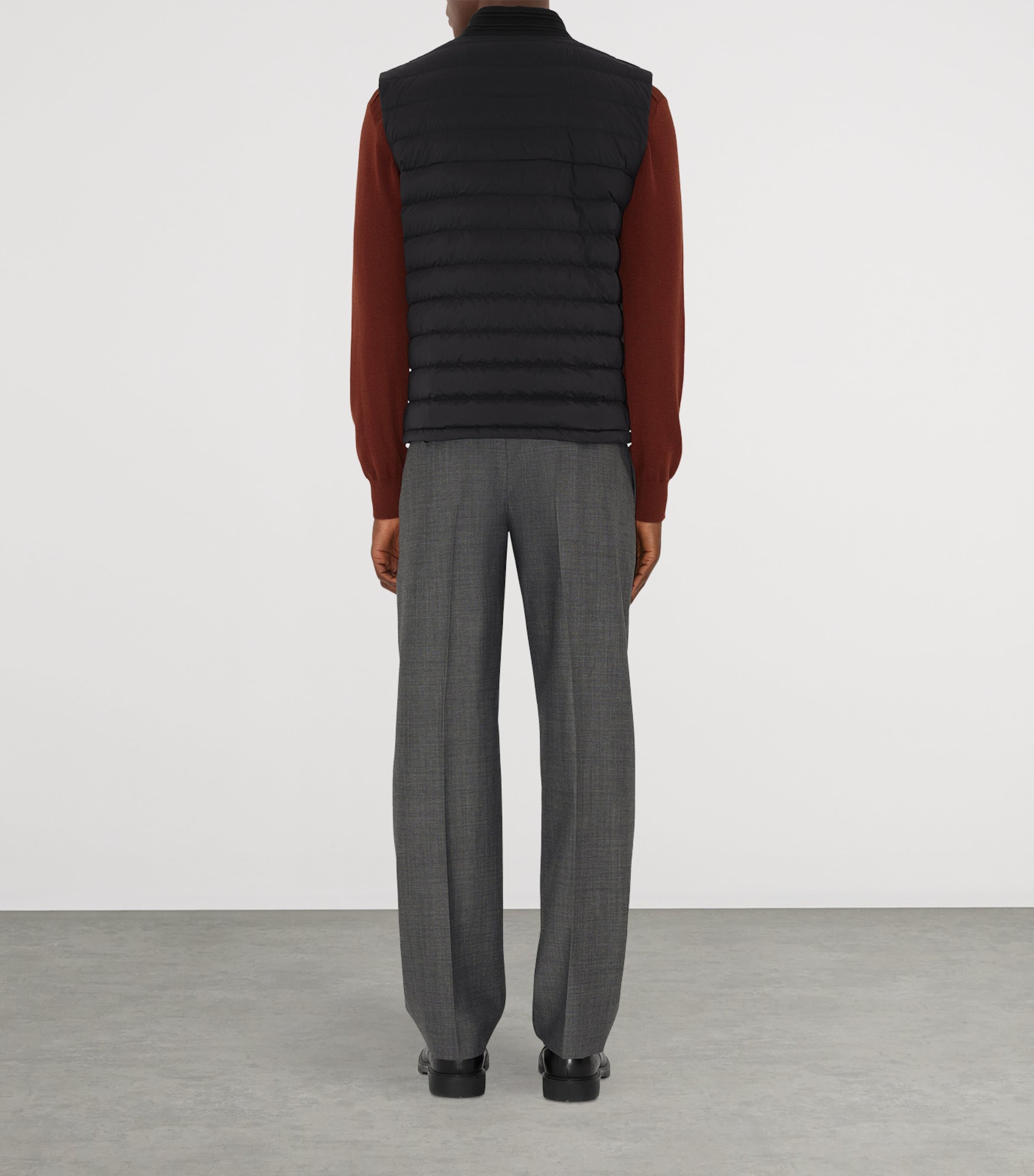 Nylon Puffer Jacket BLACK Image 4