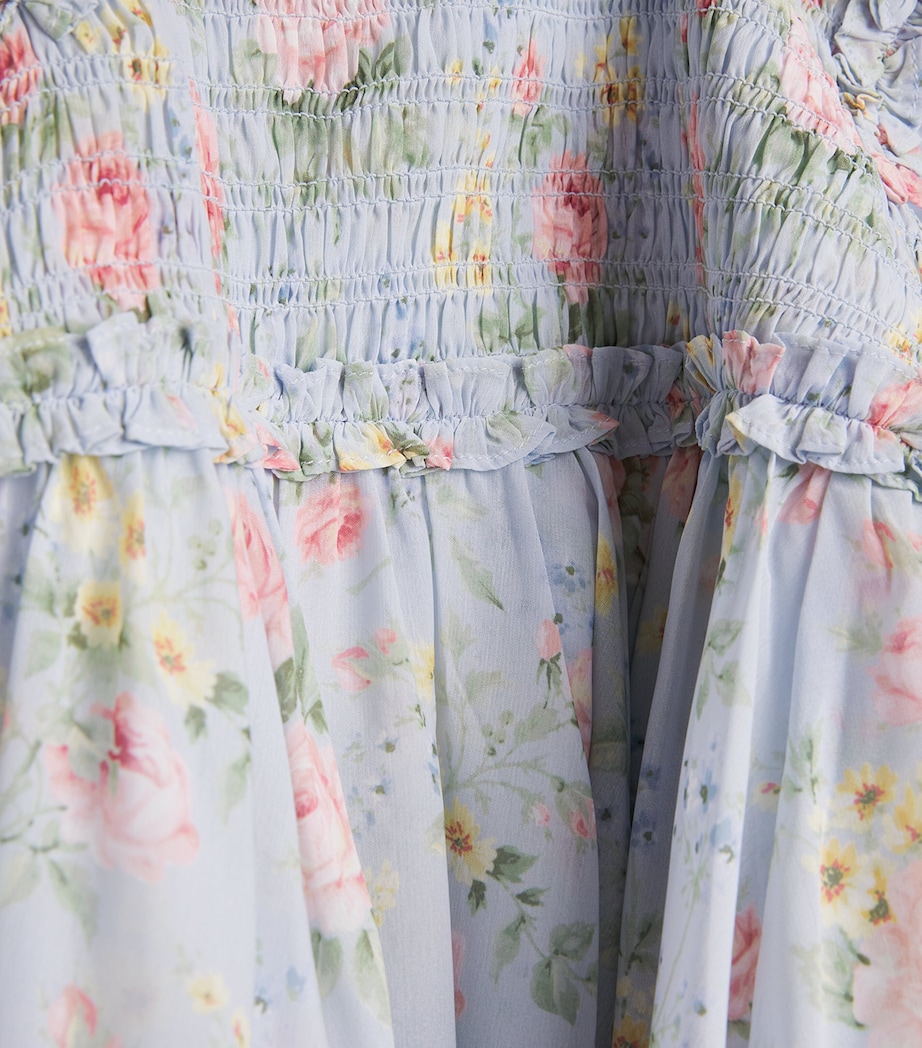 Chiffon Pompadour Garden Giselle Dress (3-12 Years) FRB FRENCH BLUE Image 3