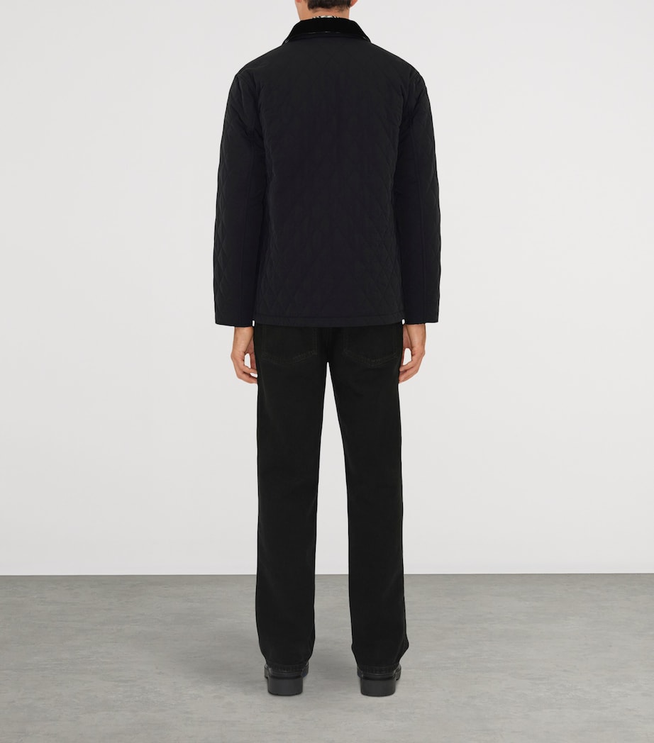 Quilted Barn Jacket BLACK/SNUG IP CHECK Image 4