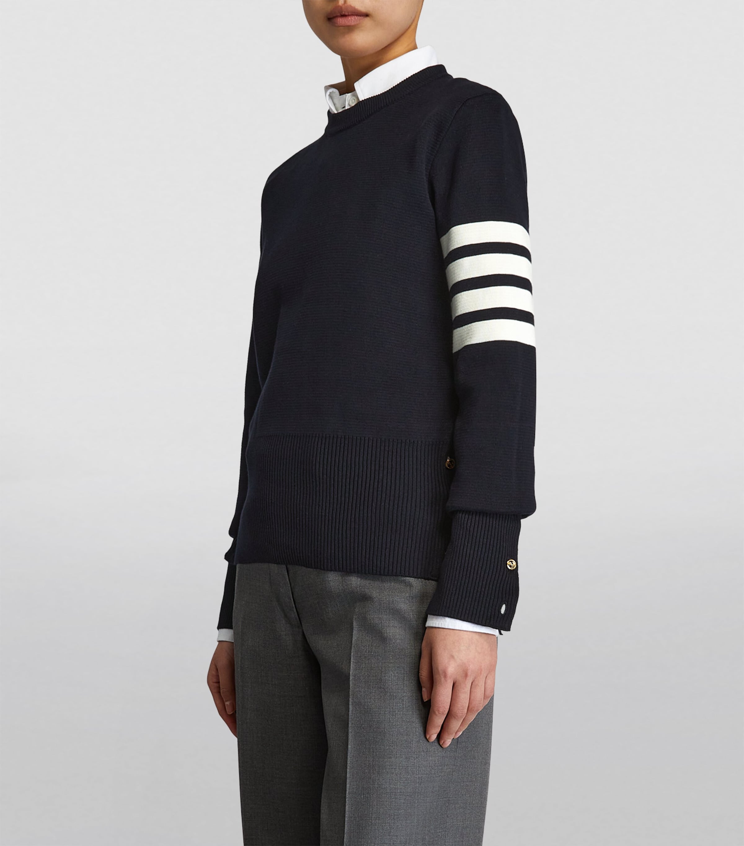 4-Bar Sweater NAVY Image 3