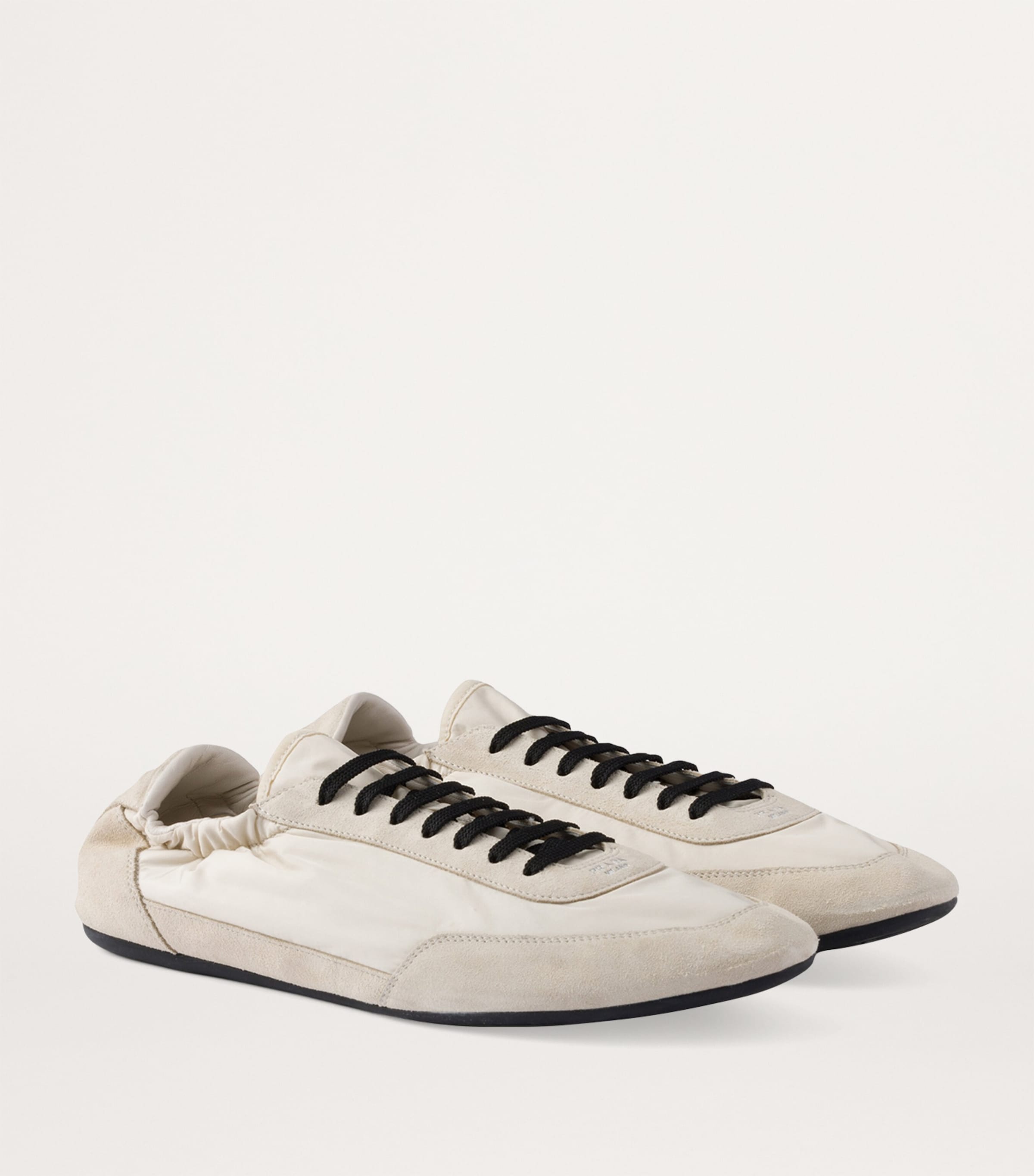 Re-Nylon-Faux Suede Slip-On Sneakers F0304 Image 2